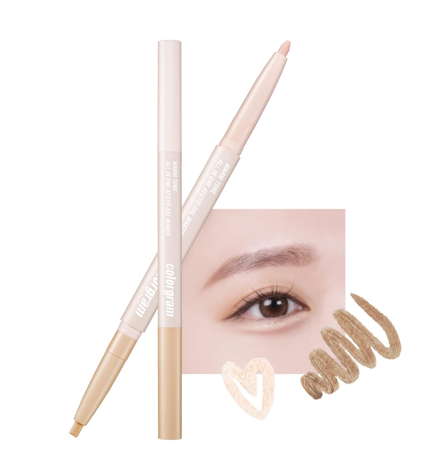 COLORGRAM Bottom-Eyelid Make Up Eye Shadow Liner - 3 Colors for AEGYO-SAL Maker | True Beauty K-Drama Makeup | Rich Cream Formula for Intense & Long-Lasting Color - Buy Online on GoSupps.com