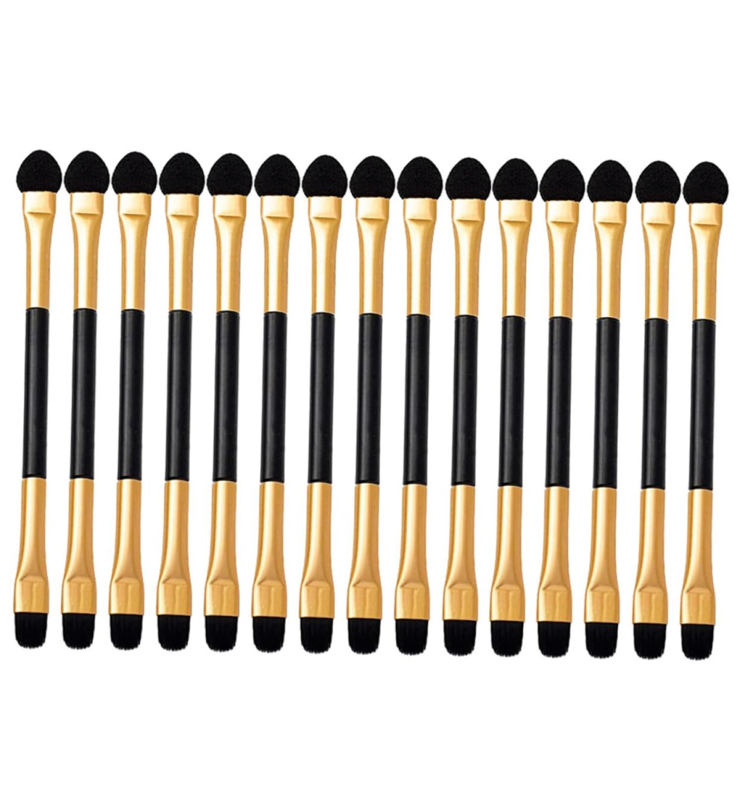 MUSISALY 15pcs Eye Shadow Brush Makeup Accessories Double Sided Makeup Brush Eyeshadow Fiber - Buy Online on GoSupps.com