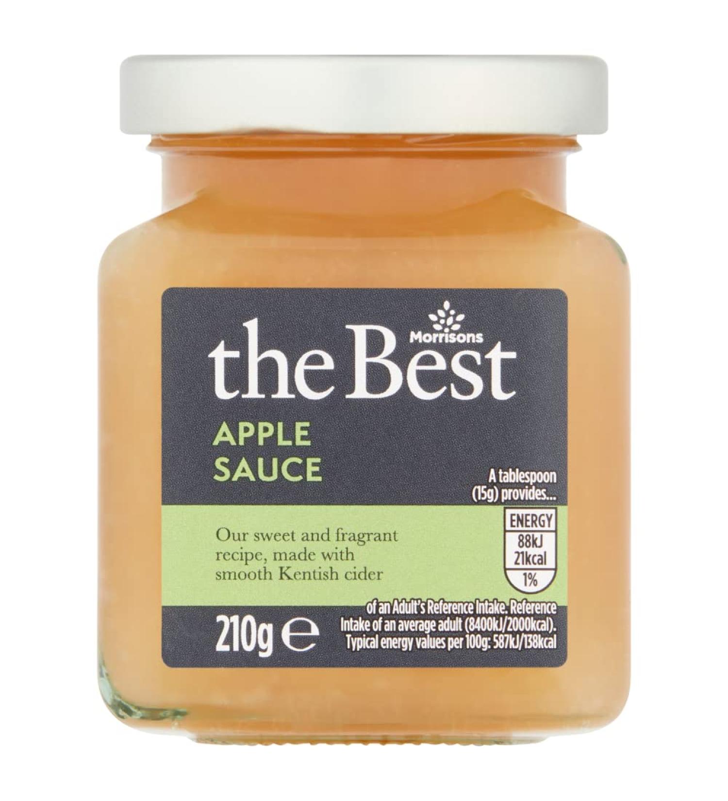Morrisons The Best Apple Sauce with Kentish Cider 210g - Buy Online on GoSupps.com