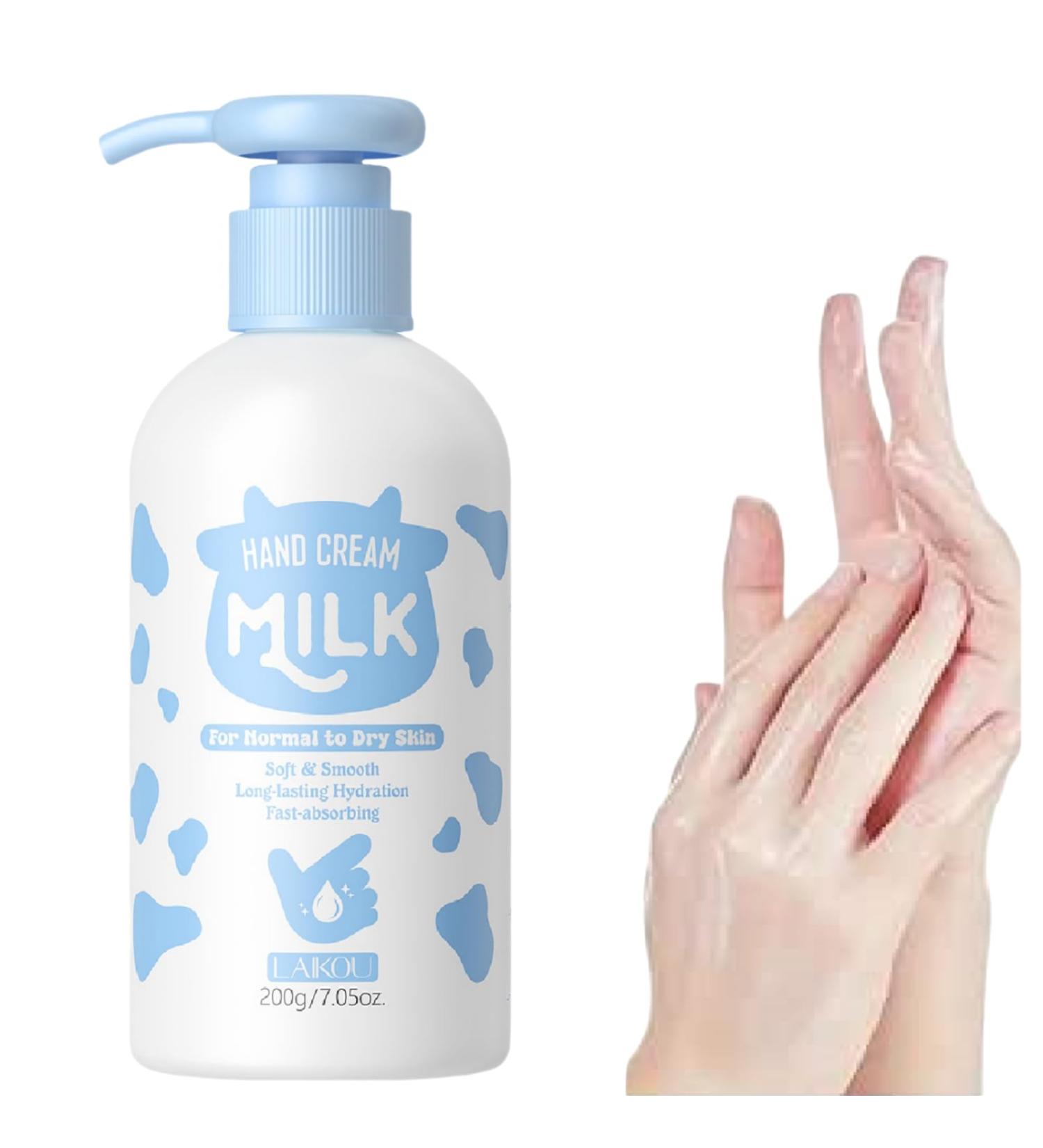 Pure Skin Moisture Milk Hand Cream 200g Hydrating Nourishing Exfoliating Hand Body & Foot Care Lotion for Dry Skin Bridesmaid Gifts Hand Moisturizer - Buy Online on GoSupps.com