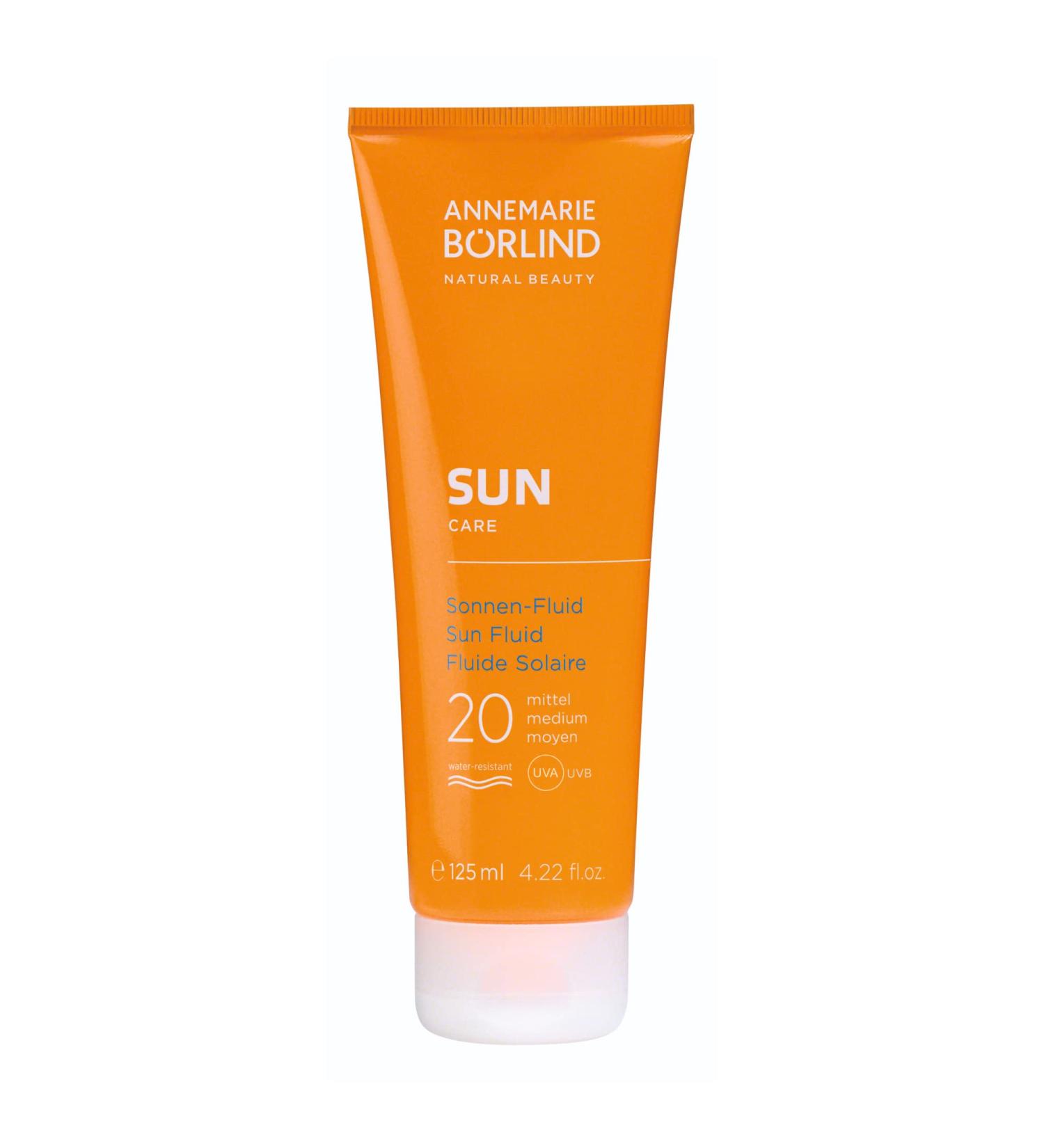 Annemarie B rlind Sun Care Sonnen-Fluid LSF 20 (125 ml) - Vegan UV Protection & Intensive Moisture for Safe Sun Exposure - Buy Online on GoSupps.com