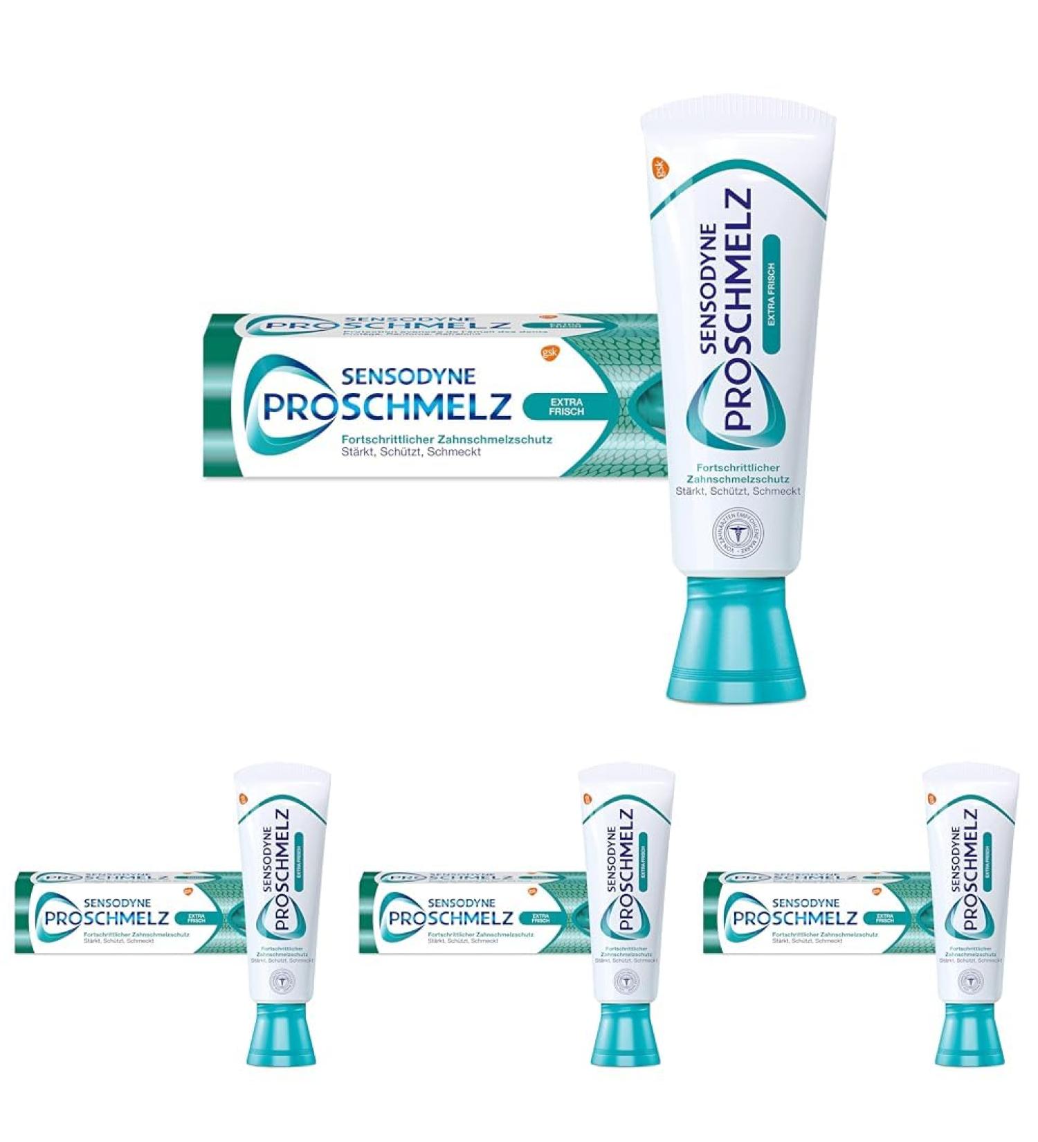Sensodyne Proschmelz Extra Fresh Toothpaste 75ml - Advanced Tooth Protection & Strengthening (Pack of 4) | International Shipping Available - Buy Online on GoSupps.com
