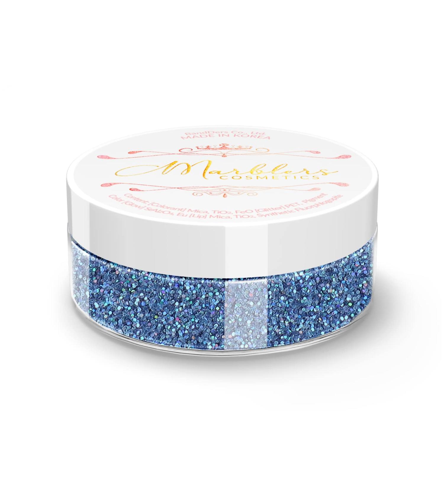 MARBLERS Holographic Glitter Holo Denim 5g - Vegan & Cruelty-Free Glitter for Makeup, Nails & Body - Buy Online on GoSupps.com