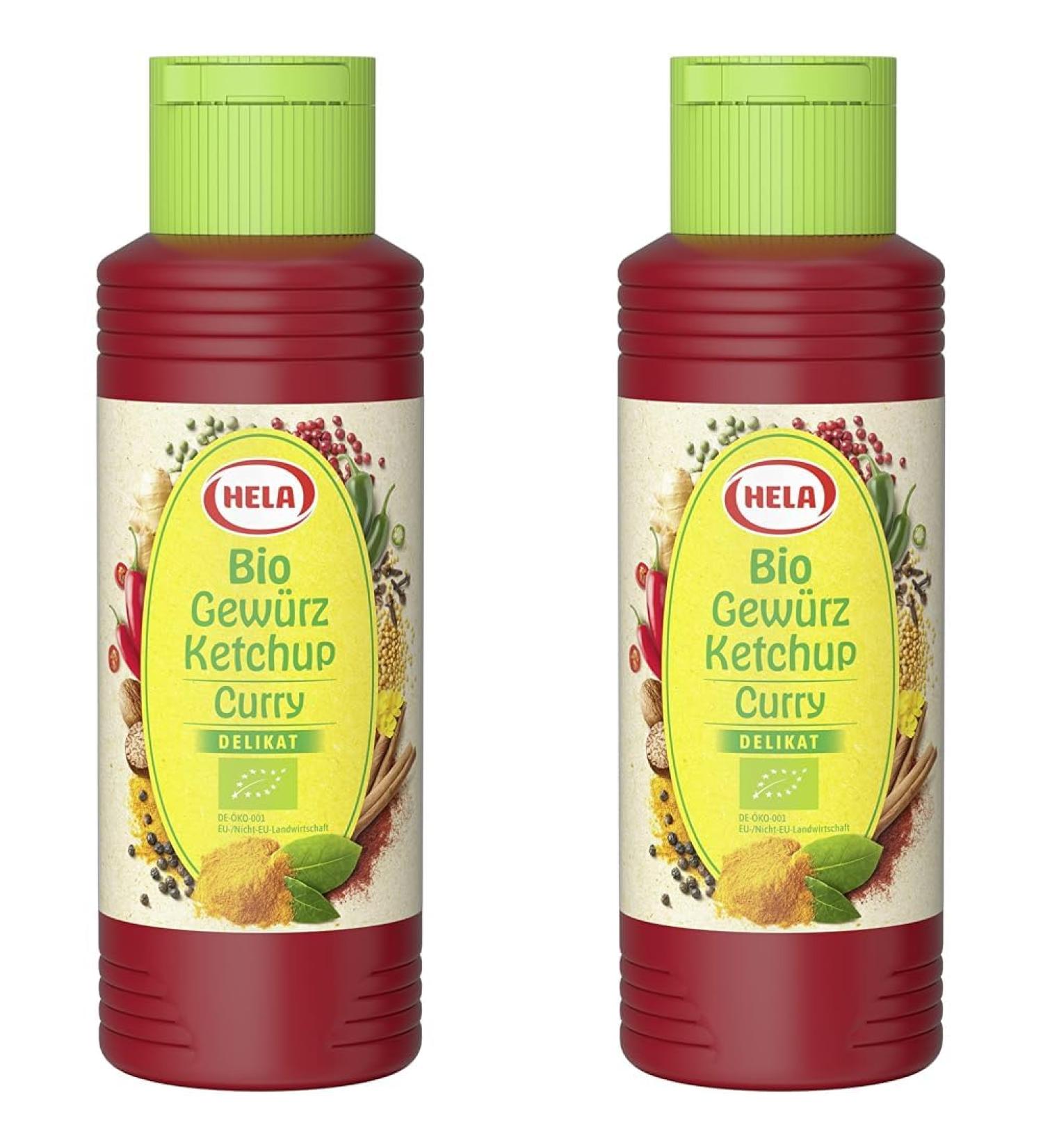HELA Organic Spice Ketchup Curry delicate 300 ml (pack of 2) 300 ml (pack of 2)