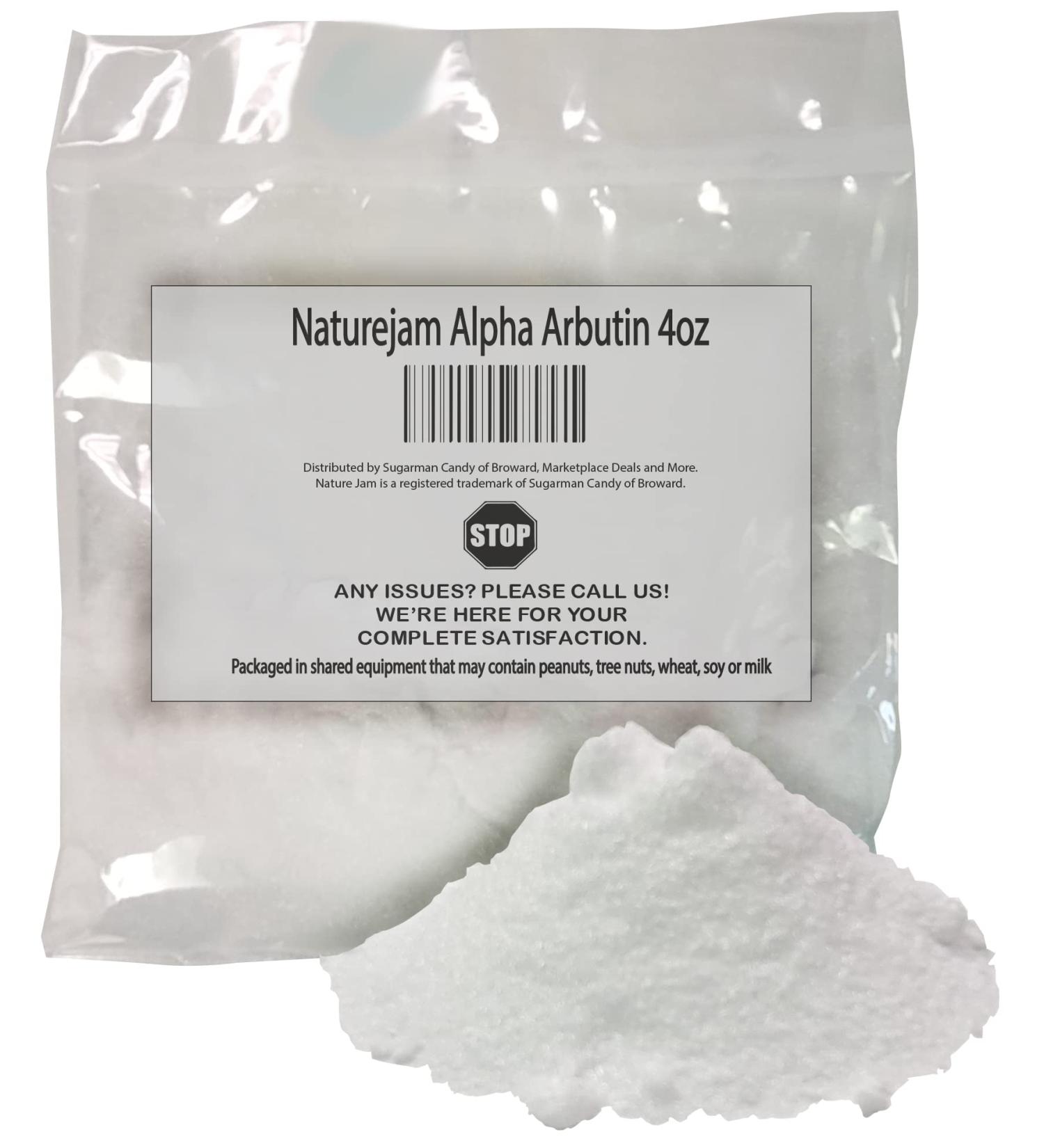 4 Ounce Naturejam Alpha Arbutin Powder | Pure Skin Whitener & Dark Spot Corrector | Even Skin Tone & Reduce Hyperpigmentation - Buy Online on GoSupps.com