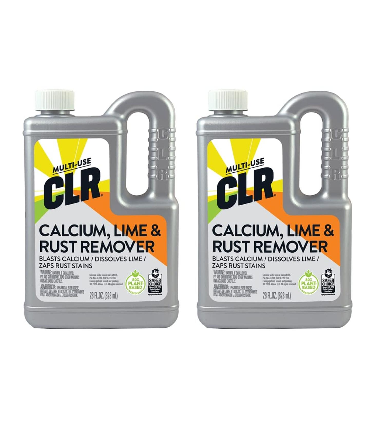 CLR Calcium Lime & Rust Remover - Biodegradable Formula - 28 Oz Bottle (2 Pack) - Buy Online on GoSupps.com