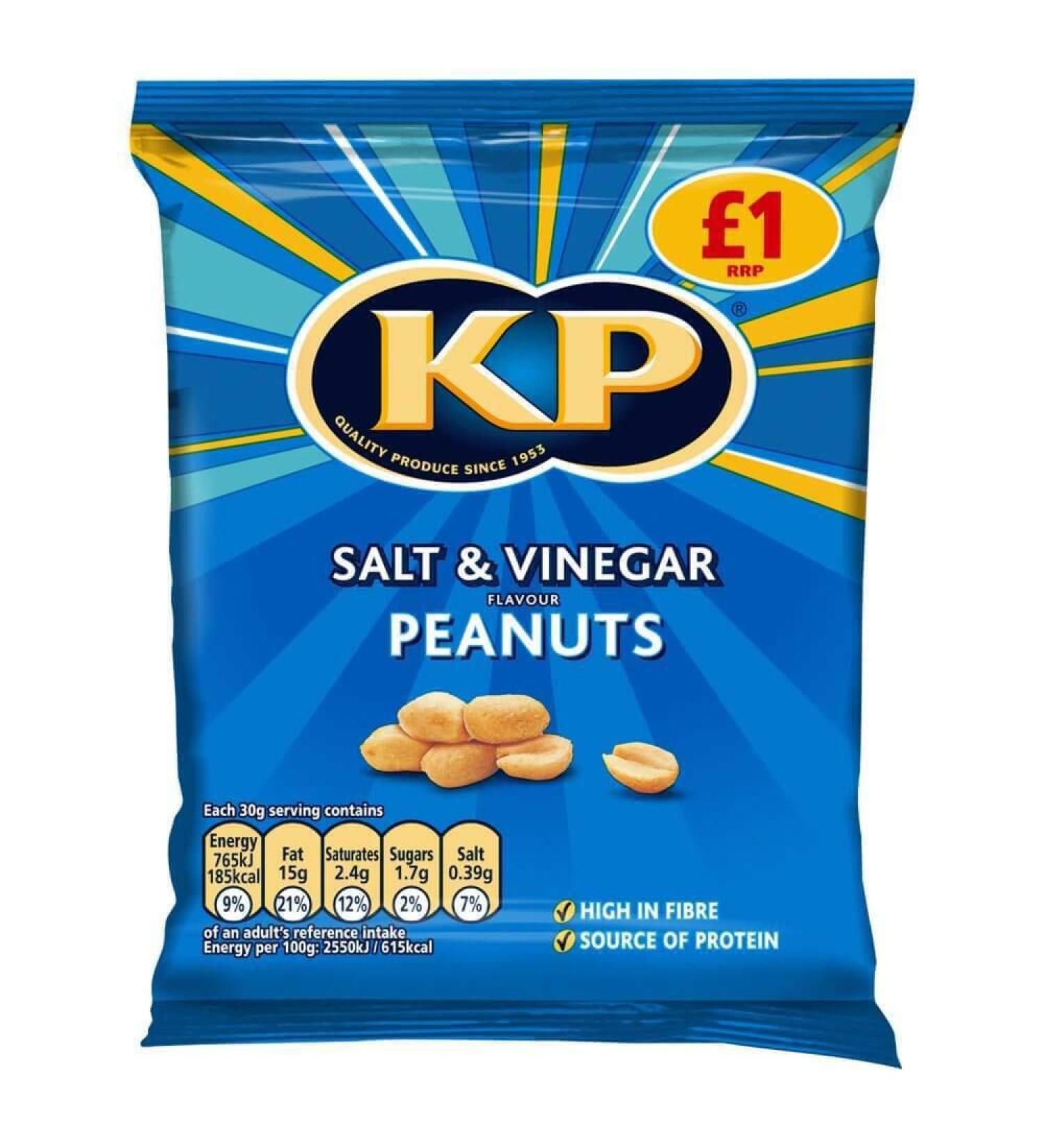 KP Salt & Vinegar Peanuts PM 1 65g