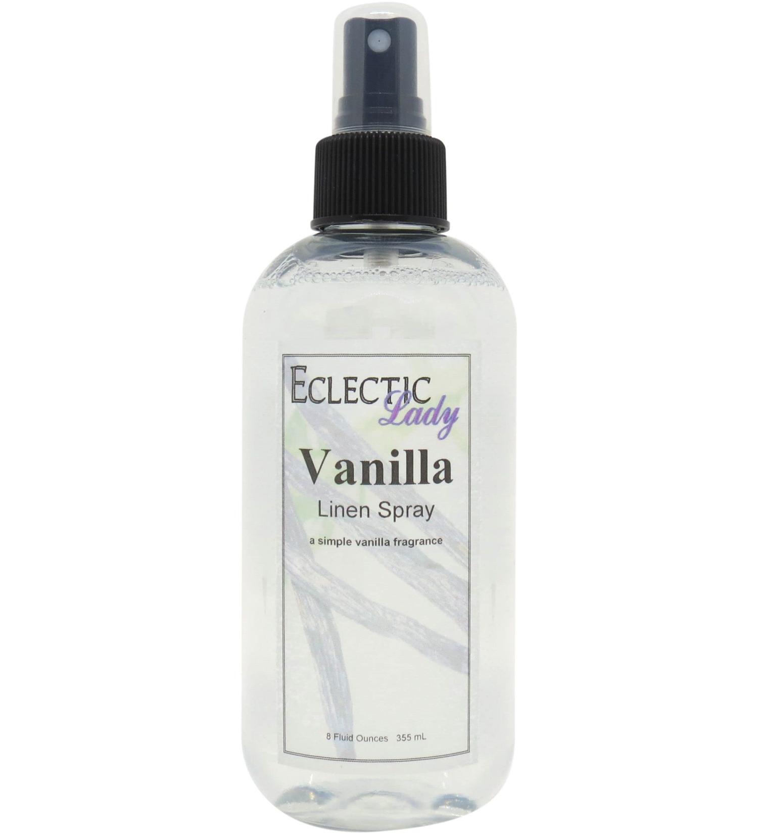 Vanilla Linen Spray 8 ounces - Eclectic Lady Sheet and Linen Spray - No Artificial Colors Parabens or Preservatives - Long-Lasting Scent for Bed Fabric & Pillow 8 Fluid Ounces - Buy Online on GoSupps.com