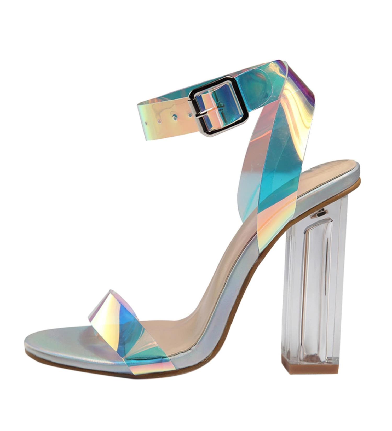 HSYHKDSY Women's Glitter Sandals - Elegant Summer Shoes Comfortable & Casual for Vacation - S51125 Silver 5.5 UK | International Shipping Available - Buy Online on GoSupps.com