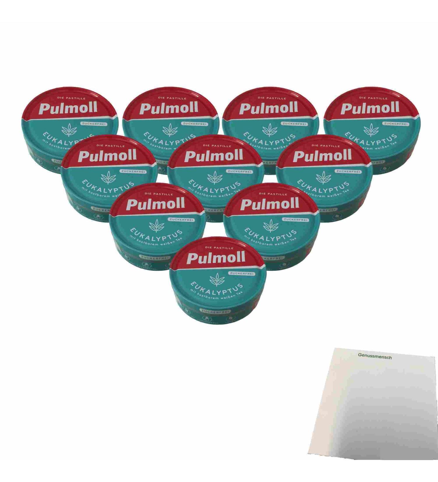 Buy Pulmoll Eucalyptus Menthol Sugar-Free 10-Pack (10x50g Can) - Fast International Shipping - Buy Online on GoSupps.com