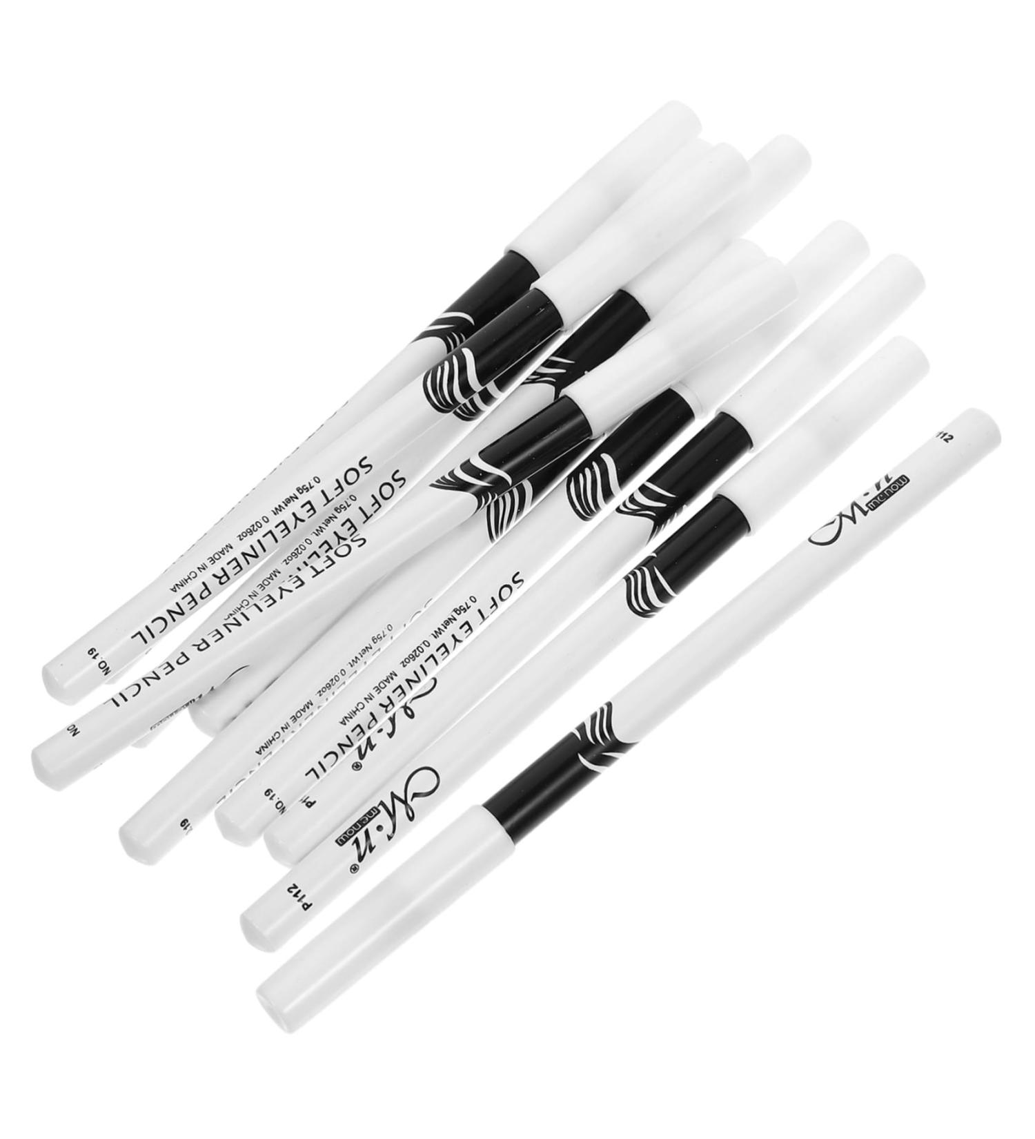 TOVINANNA Eyeshadow 50 pcs Cosmetics White Cosmetic Smudge-proof Multi-function & Lying Simple Highlighter Gliding Line 1 count (Pack of 1) Whitex5pcs - Buy Online on GoSupps.com