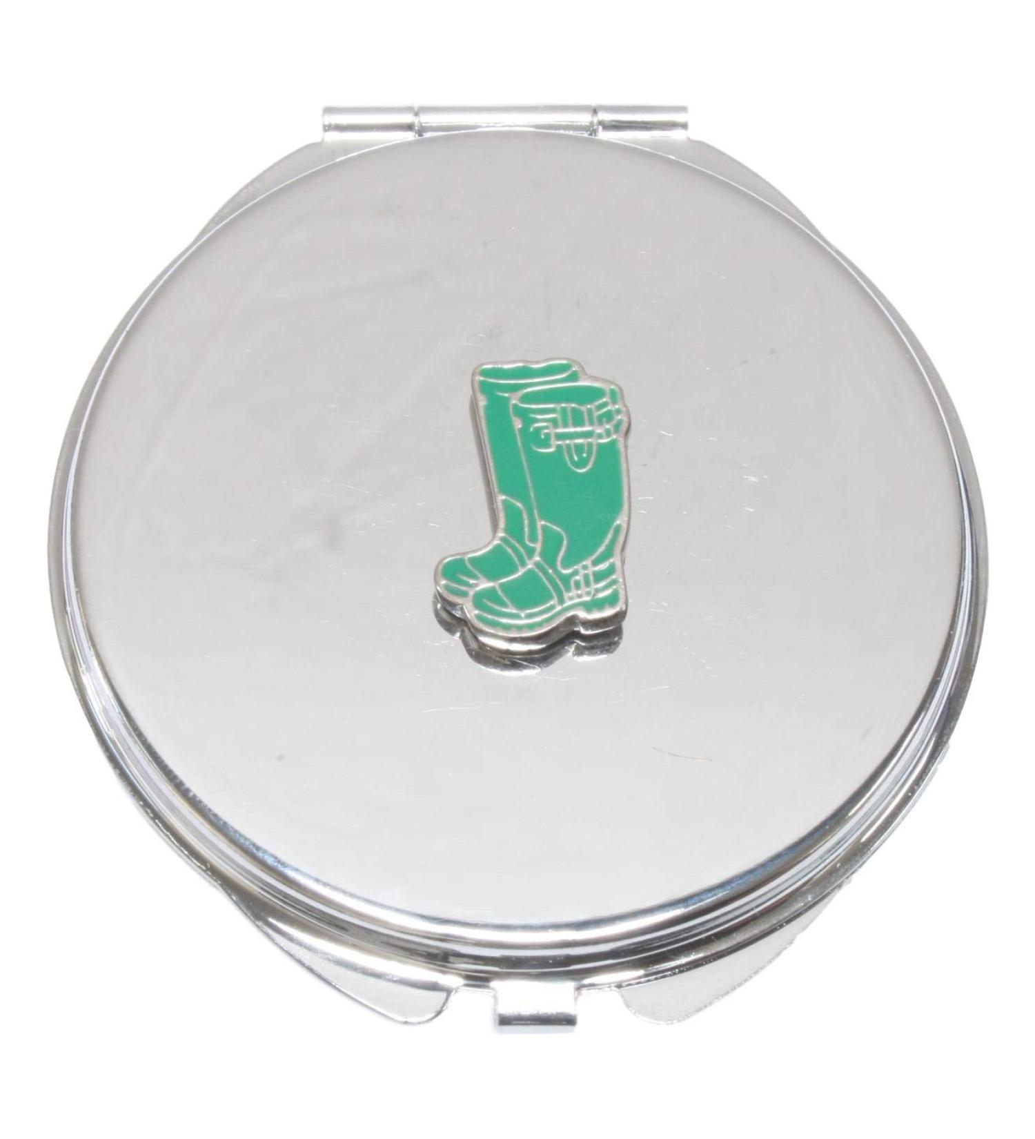 Green Wellies Compact Mirror Handbag Gift With Free Engraving 162 - Buy Online on GoSupps.com