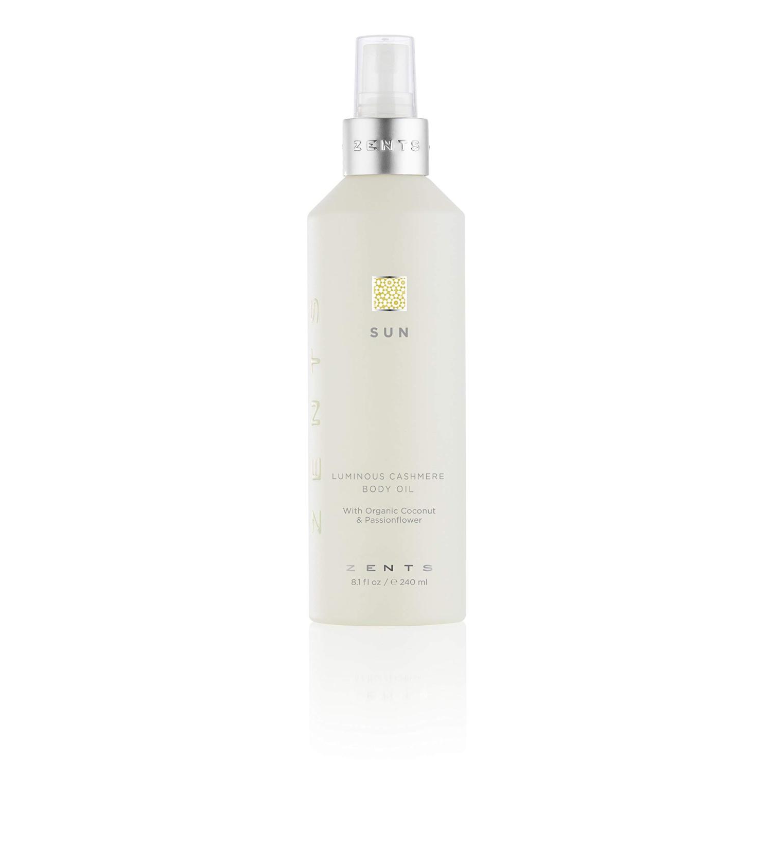 Zents Luminous Cashmere Body Oil - Vitamin E & Coconut Oil Blend for Soft Skin (Sun) - 8 fl oz - Buy Online on GoSupps.com