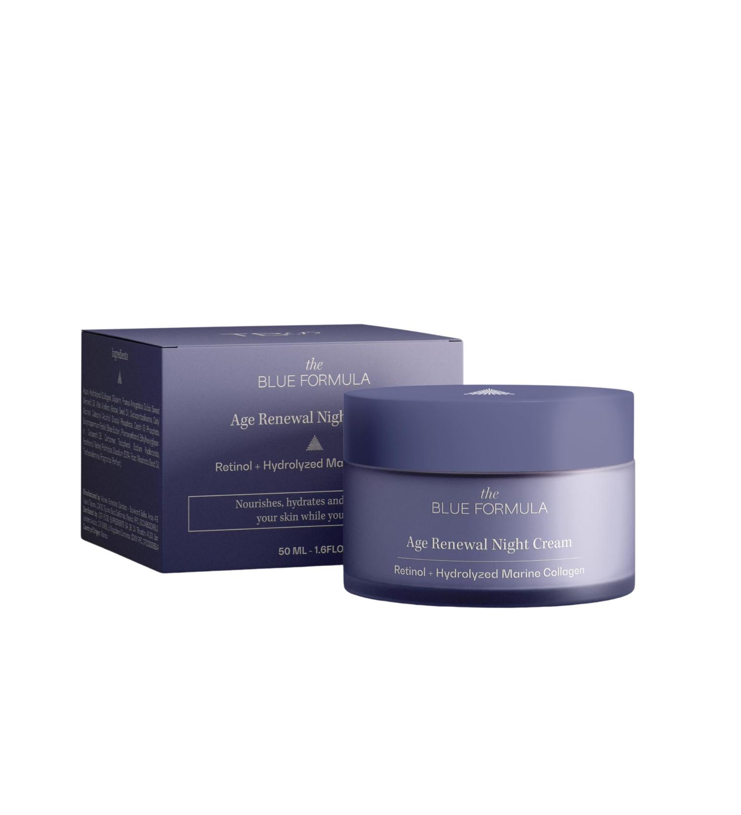 Retinol Youth Renewal Face Moisturizer Anti-Aging Night Cream for Women Anti-Wrinkle and Fine Lines | Hydrating Firming and Smoothing Hydrating Skin Care Treatment | Hydrolyzed Collagen 1.7 Fl Oz - Buy Online on GoSupps.com