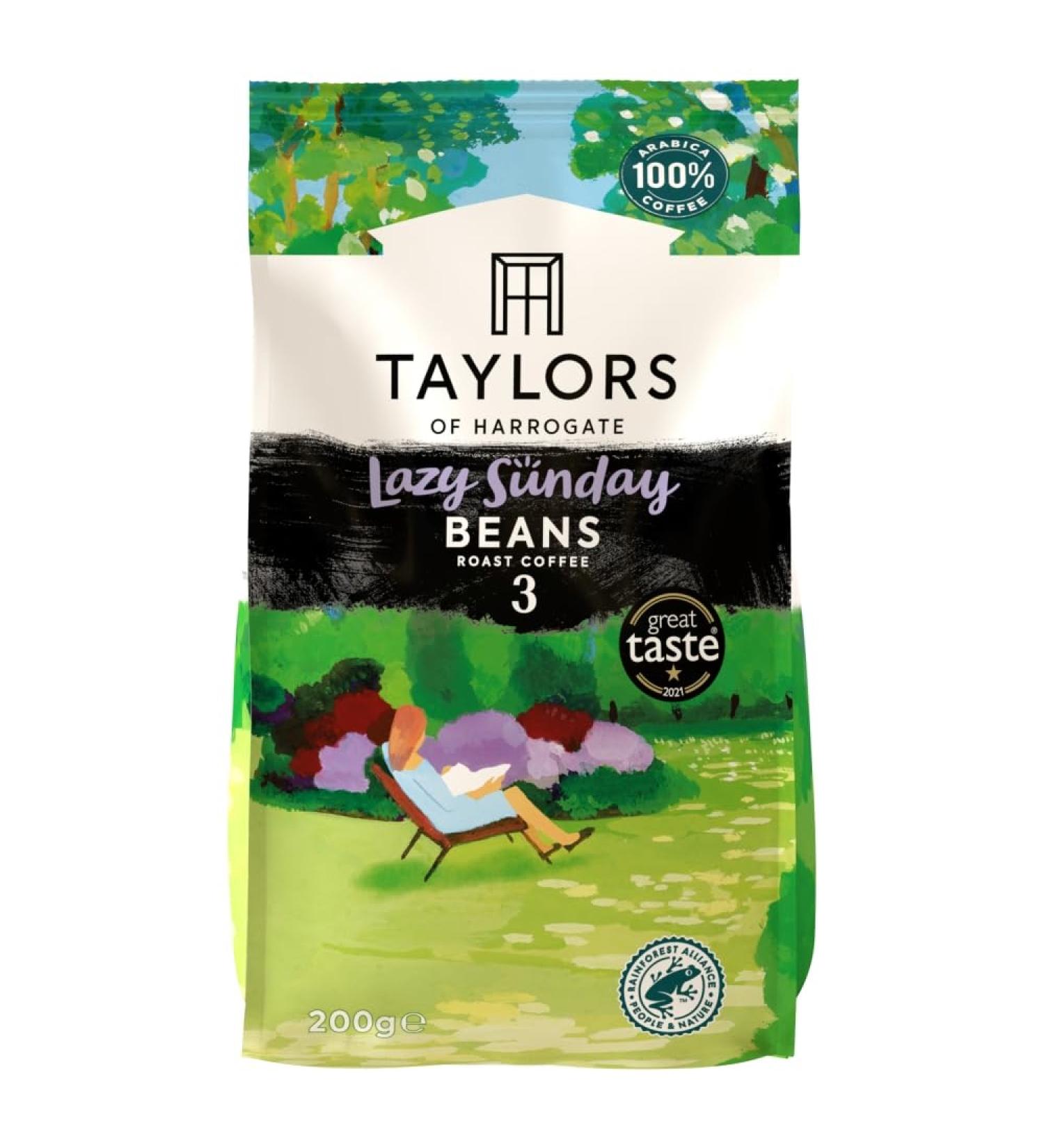 Taylors of Harrogate Lazy Sunday Beans Roast Coffee 200.00 g (Pack of 1)
