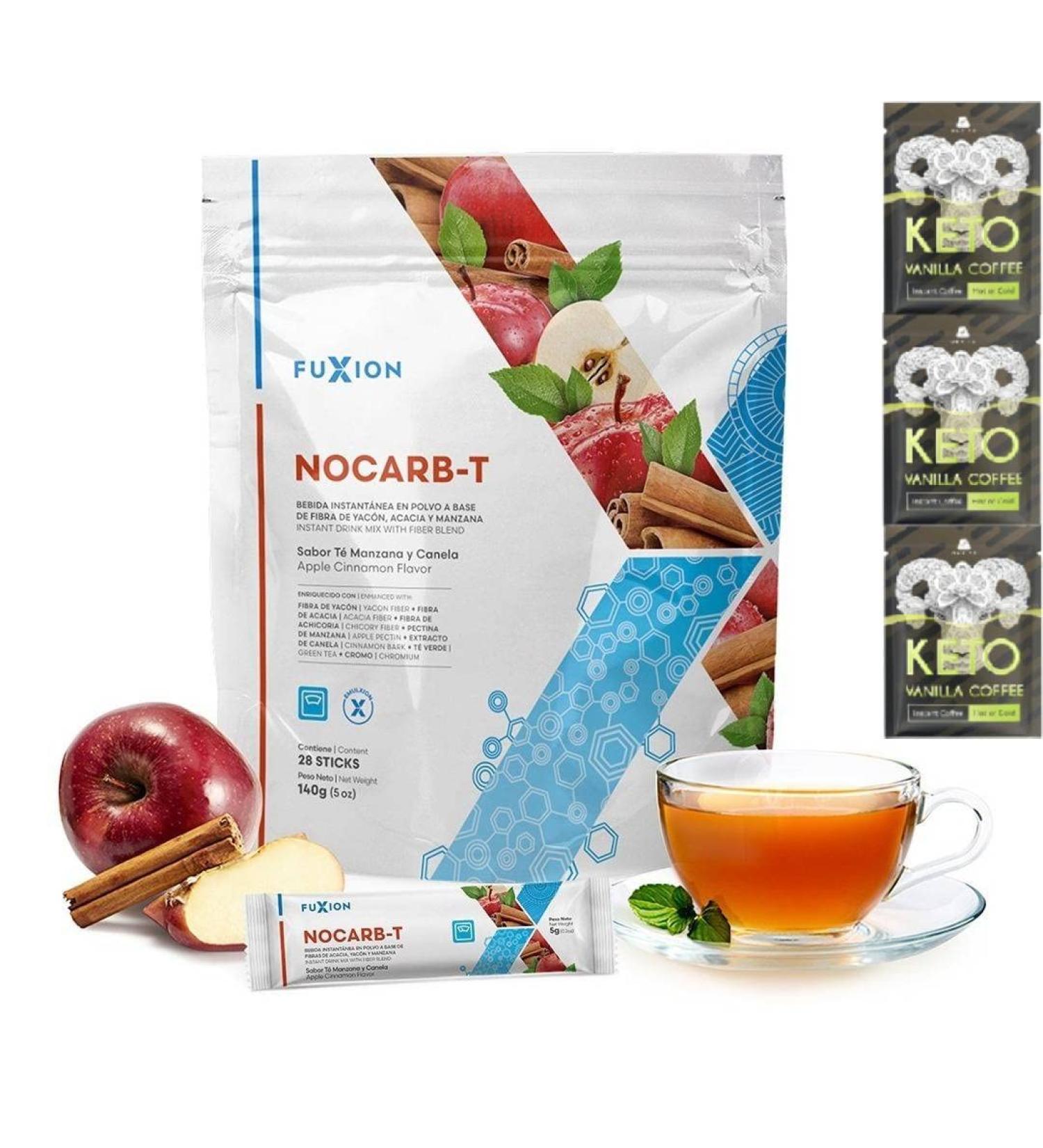 Nocarb T by FuXion 41 Sticks - Block & Reduce Absorption of Sugar Drink Before Rich Dinner Keep Carbs Under Control Bonus 1 Canister Omnite Collagen Peptides - Buy Online on GoSupps.com