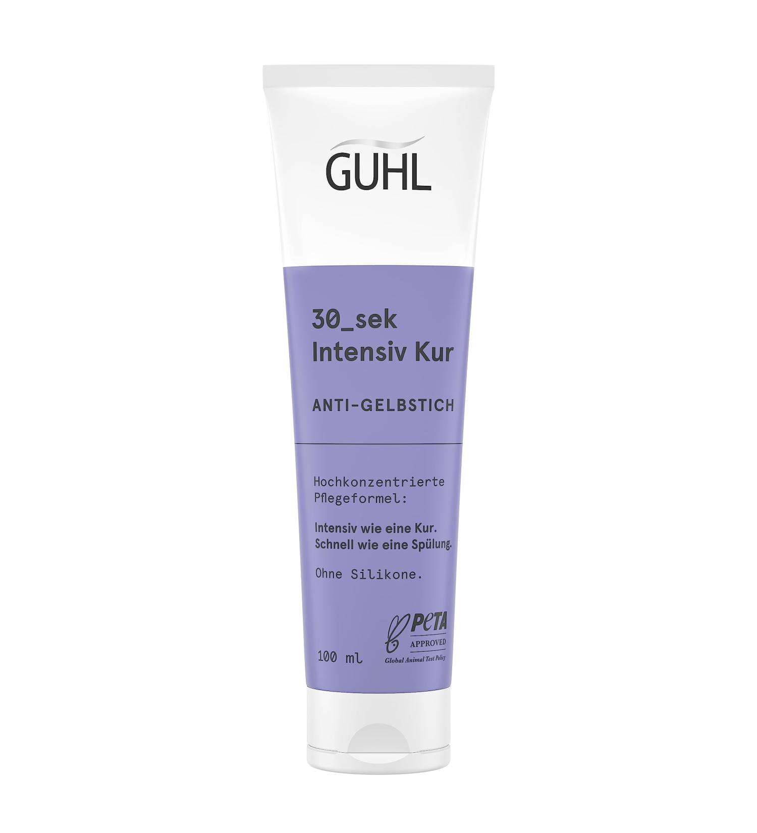 Guhl Guhl 30_sek Intensive Anti-Yellowing Treatment Contents: 100 ml Hair type: blonde highlighted and naturally blonde hair Silicone-free - Buy Online on GoSupps.com