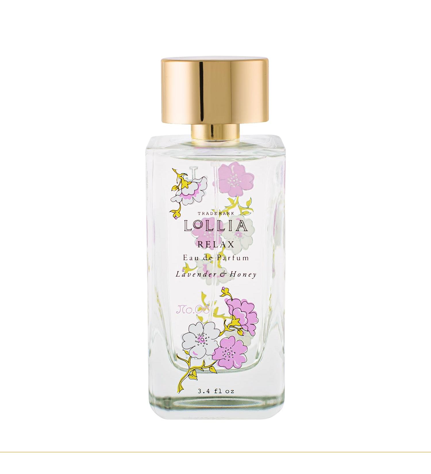 LOLLIA Relax Eau de Parfum 3.4 fl. oz. - Women's Fragrance with Lavender & Honey White Orchids Indian Amber & Tahitian Vanilla - Buy Online on GoSupps.com