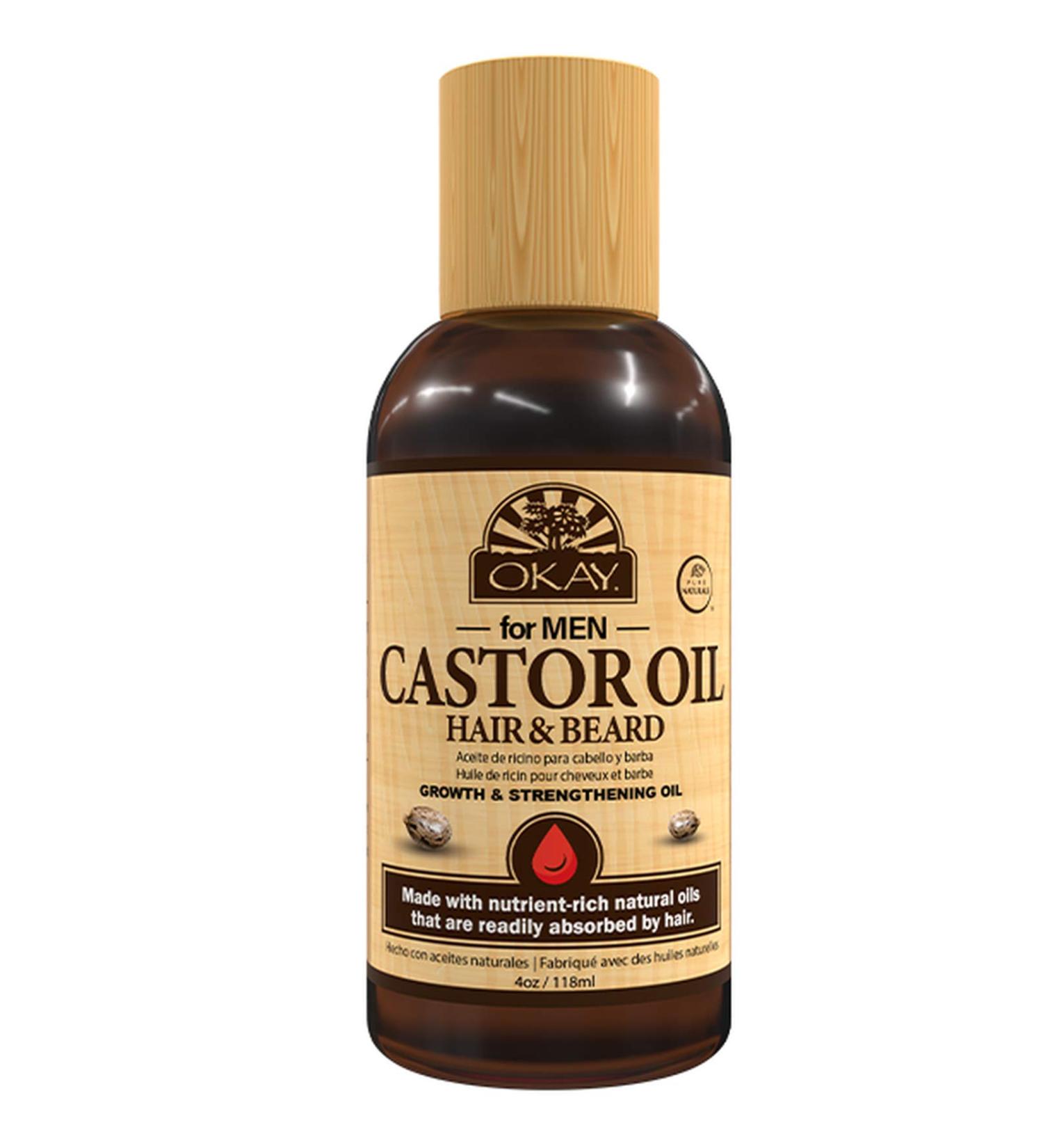 OKAY Men Beard Hair Growth Oil 4oz - Enhance Beard Growth & Nourish Hair - International Shipping Available - Buy Online on GoSupps.com