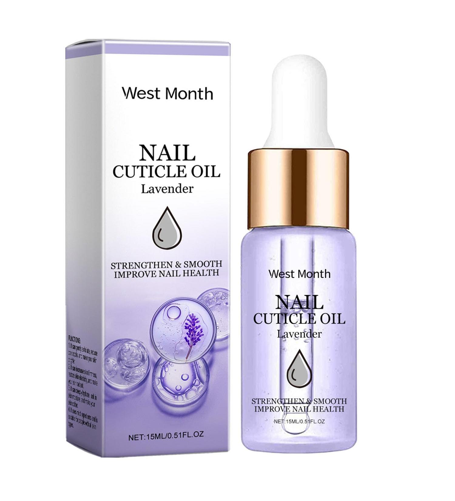 Lavender Nail Oil Natural Nail Serum Nail Care Vitamin E Enriched Conditioner with Lavender Essence Ideal for Travel Cuticle Care - Buy Online on GoSupps.com