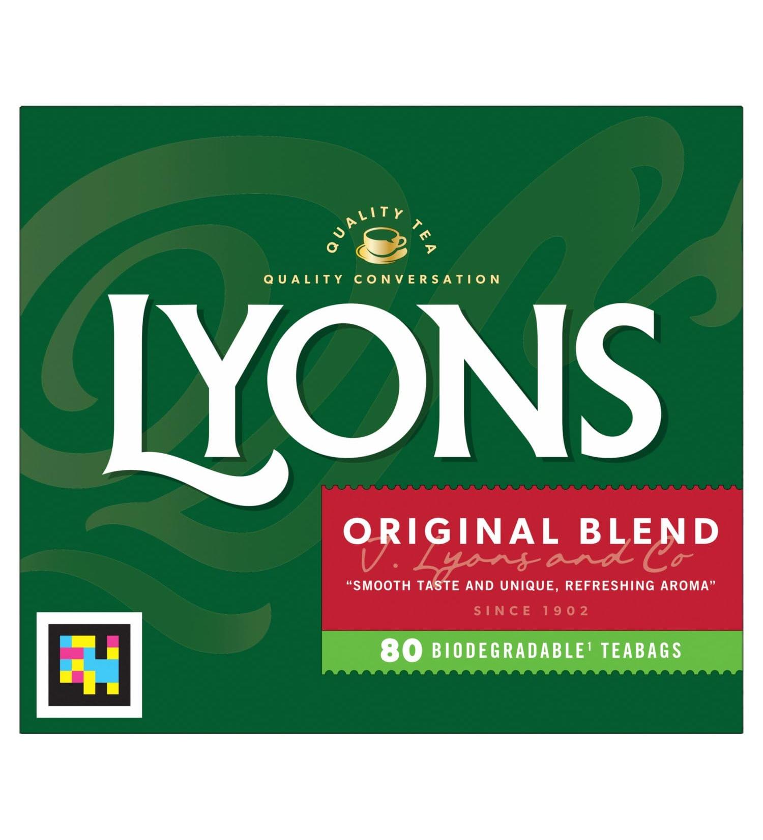 Lyons Original Tea Bags (80 Tea Bags) by Lyons Tea of Ireland - Buy Online on GoSupps.com