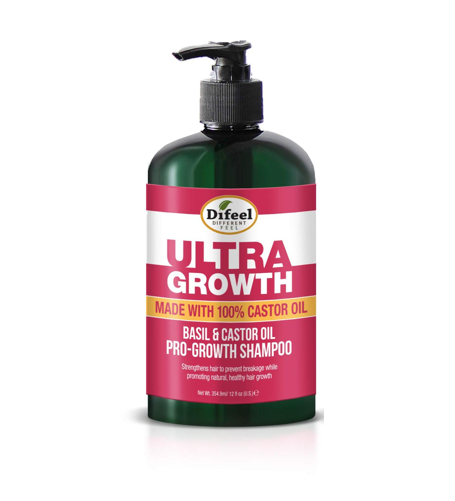 Buy Difeel Ultra Growth Shampoo 12 oz - Basil & Castor Oil Sulfate Free Natural Hair Treatment for Thinning Hair - Unisex International Shipping Available - Buy Online on GoSupps.com