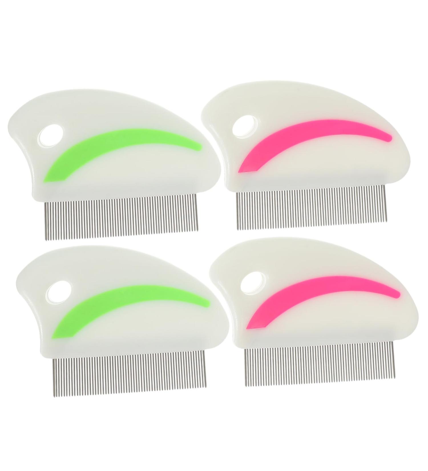 BESPORTBLE 8 Pcs Stainless Steel Tooth Comb Cat Dog Comb Pet Cat Cleaning Brush Duster Cleaning Brush Combs Red 8X5.5CNx2pcs Red Greenx2pcs - Buy Online on GoSupps.com