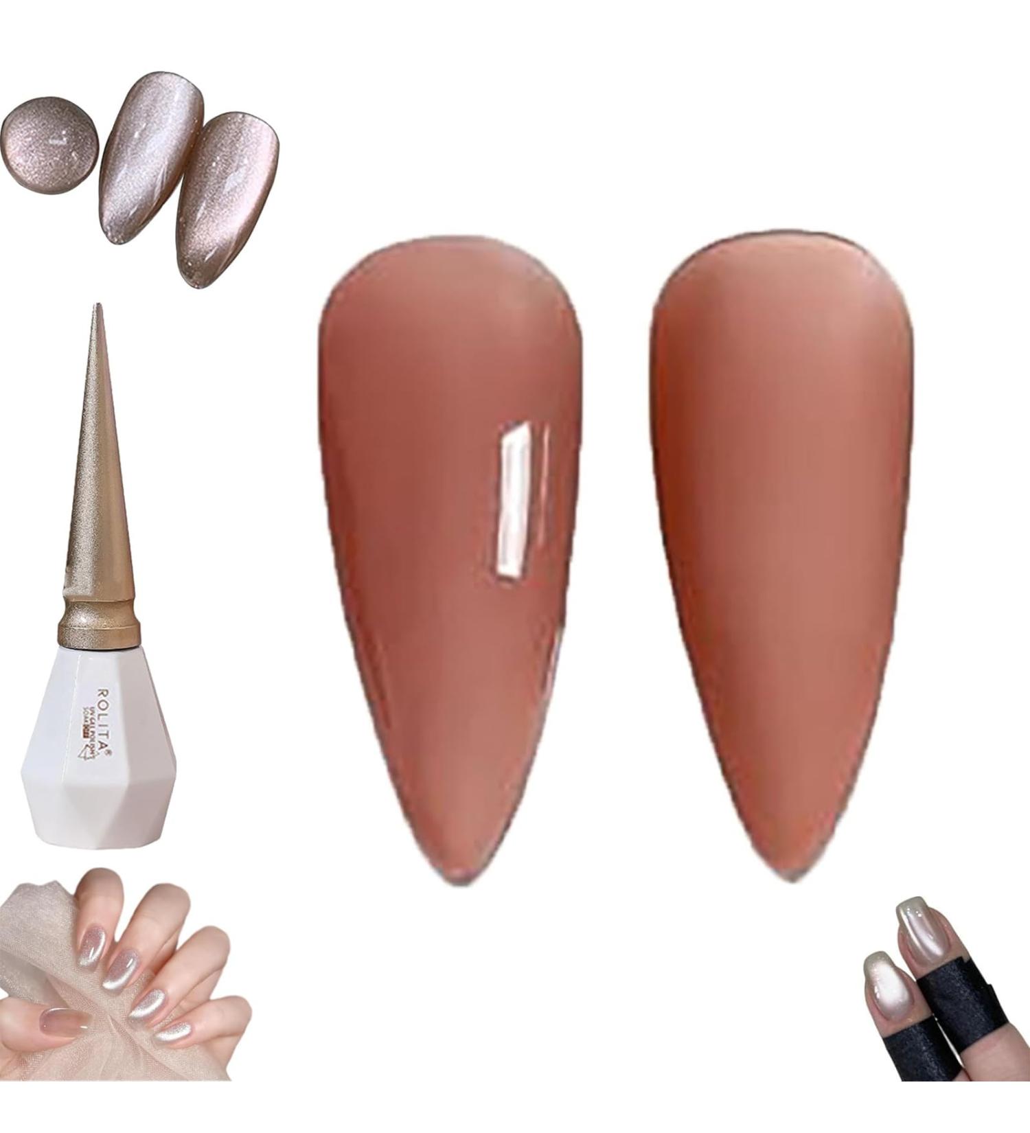 Rolita Gel Polish 2024 New 16 Colors Nude Gel Polish Rolita Nail Polish Glitter Crystal Gel Nail Polish Jelly-Colored Nail Polish Cat Eye Gel Nail Polish Quick Dry Nail Polish (0.06 Fl Oz Y-09) 0.06 Fl Oz Y-09 - Buy Online on GoSupps.com