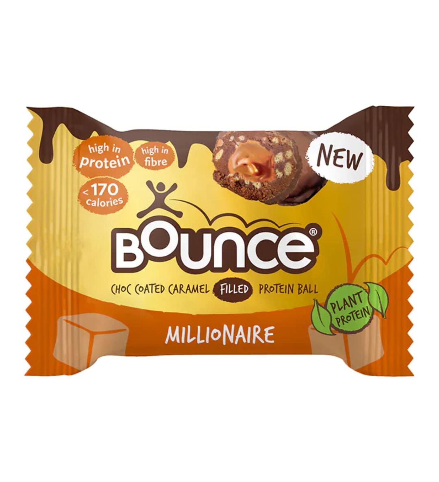 Bounce Dipped Chocolate Caramel Millionaire Protein Ball 40g x 20 packs
