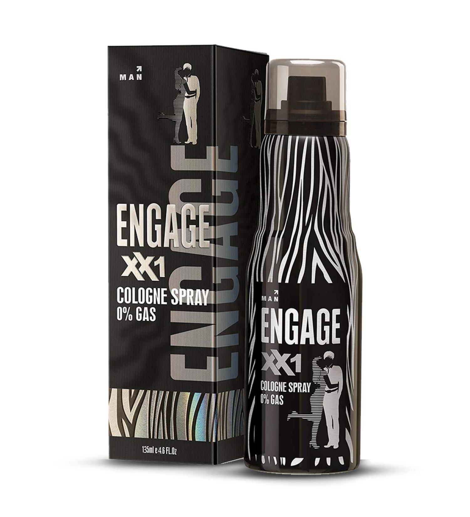 En.gage XX1 Cologne No Gas Perfume for Men Citrus and Spicy Fragrance Scent Skin Friendly Perfume for Men Long Lasting Smell 135ml - Buy Online on GoSupps.com