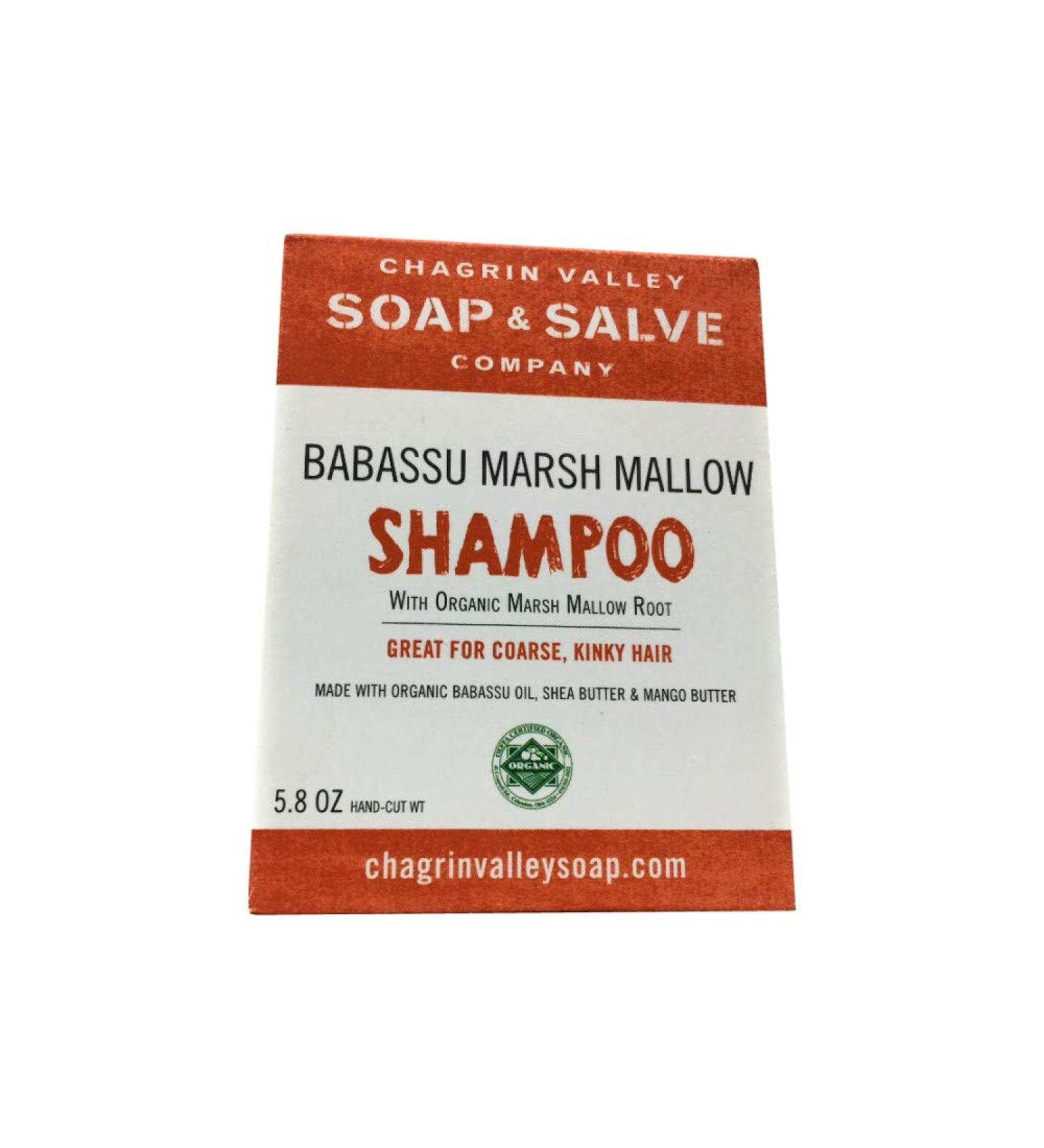 Buy Chagrin Valley Soap & Salve Organic Natural Shampoo Bar (Babassu Marsh Mallow) Eco-Friendly Sulfate-Free Sustainable Hair Care | International Shipping Available - Buy Online on GoSupps.com
