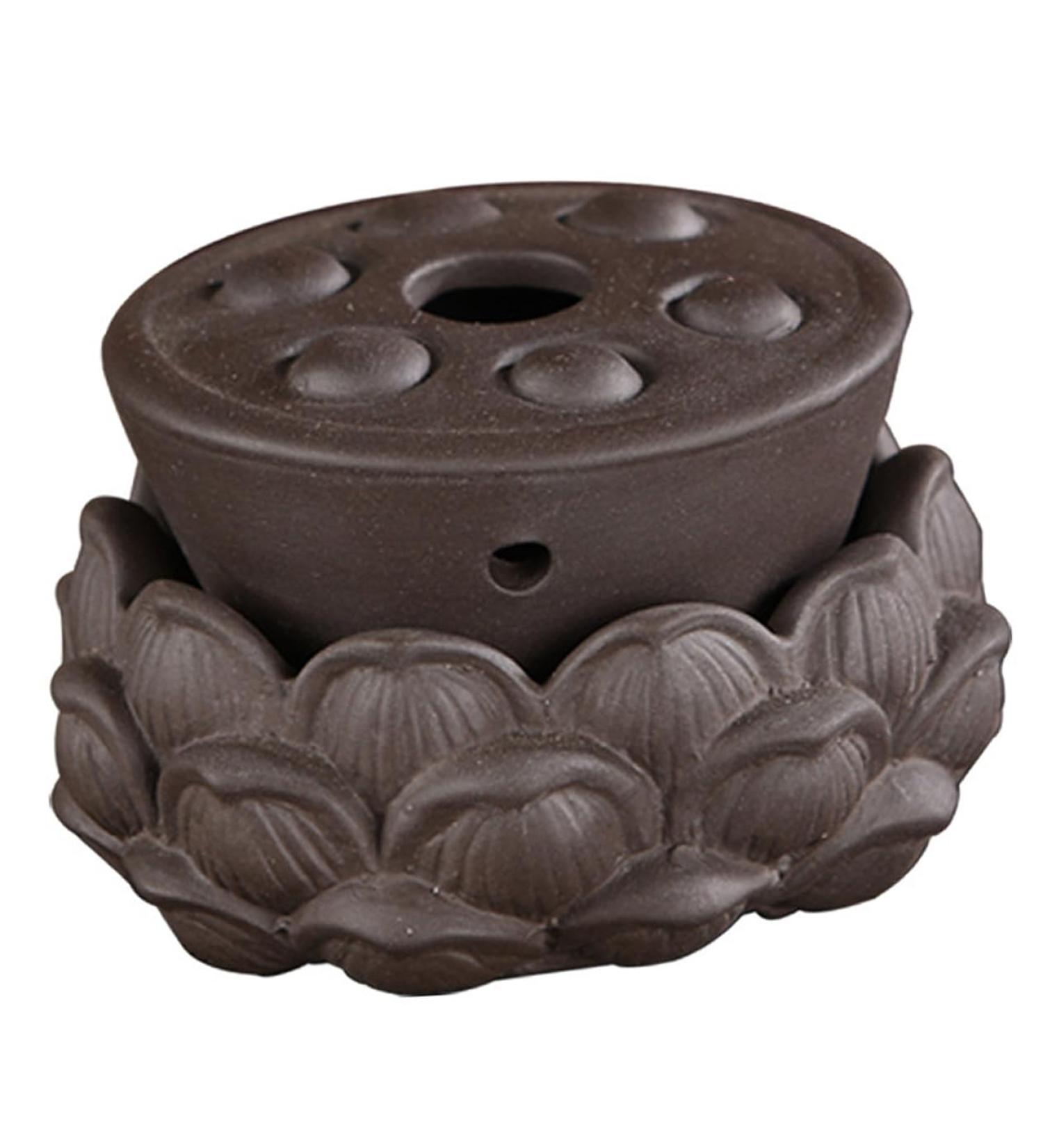 Tovinanna Lotus Moxibustion Massage Tool - Moxa Cone Holder & Warmetank for Home Care - Effective Moxibustion Device in Purple - Buy Online on GoSupps.com