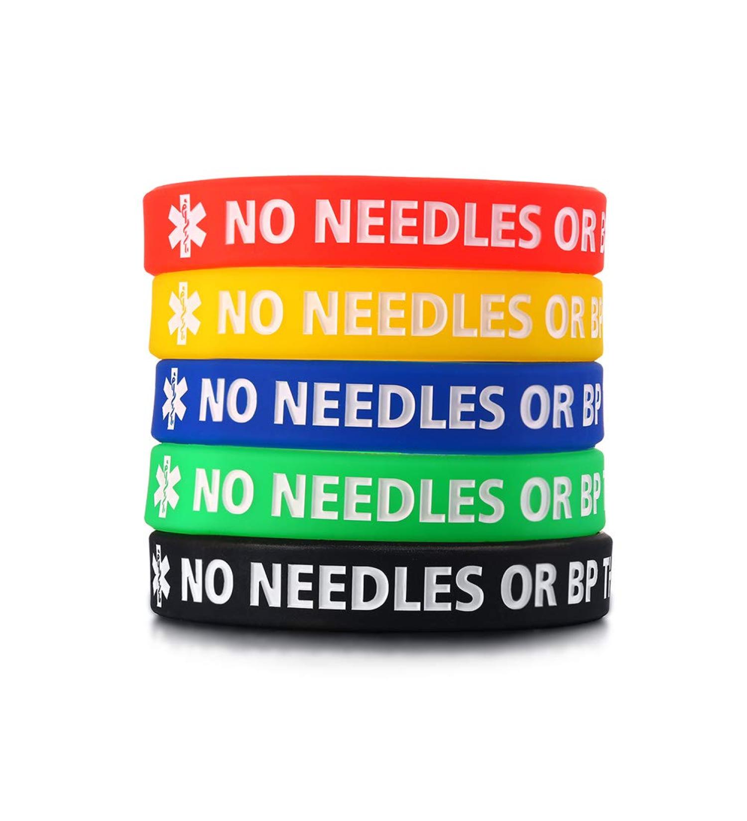 XUANPAI 5 Pack Silicone Sport Medical Alert ID Bracelets - Men Women Kids | No Needles or BP | Arm Wristband - Buy Online on GoSupps.com