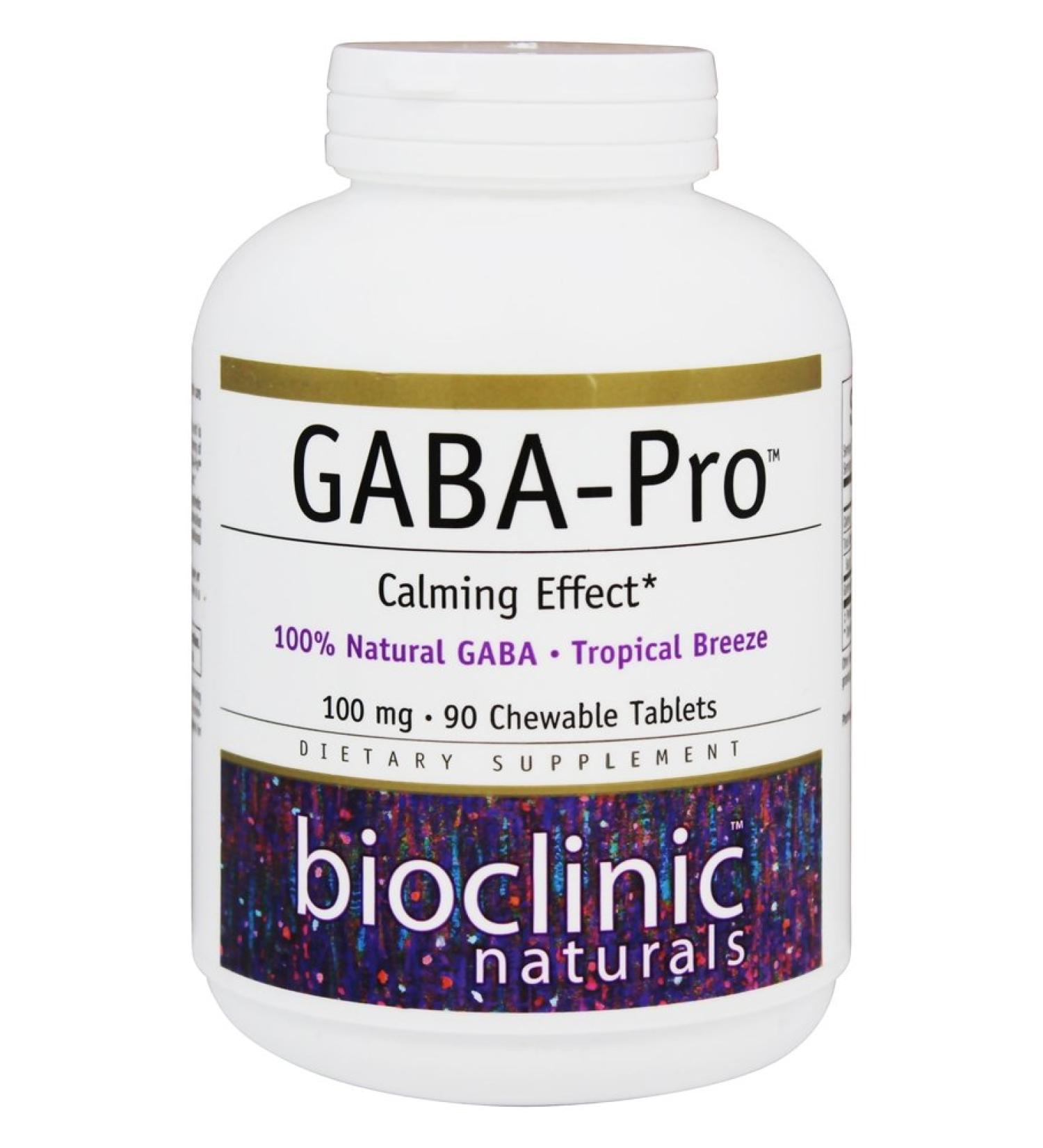 Bioclinic Naturals GABA -Pro - Tropical Brz 90 chew - Buy Online on GoSupps.com