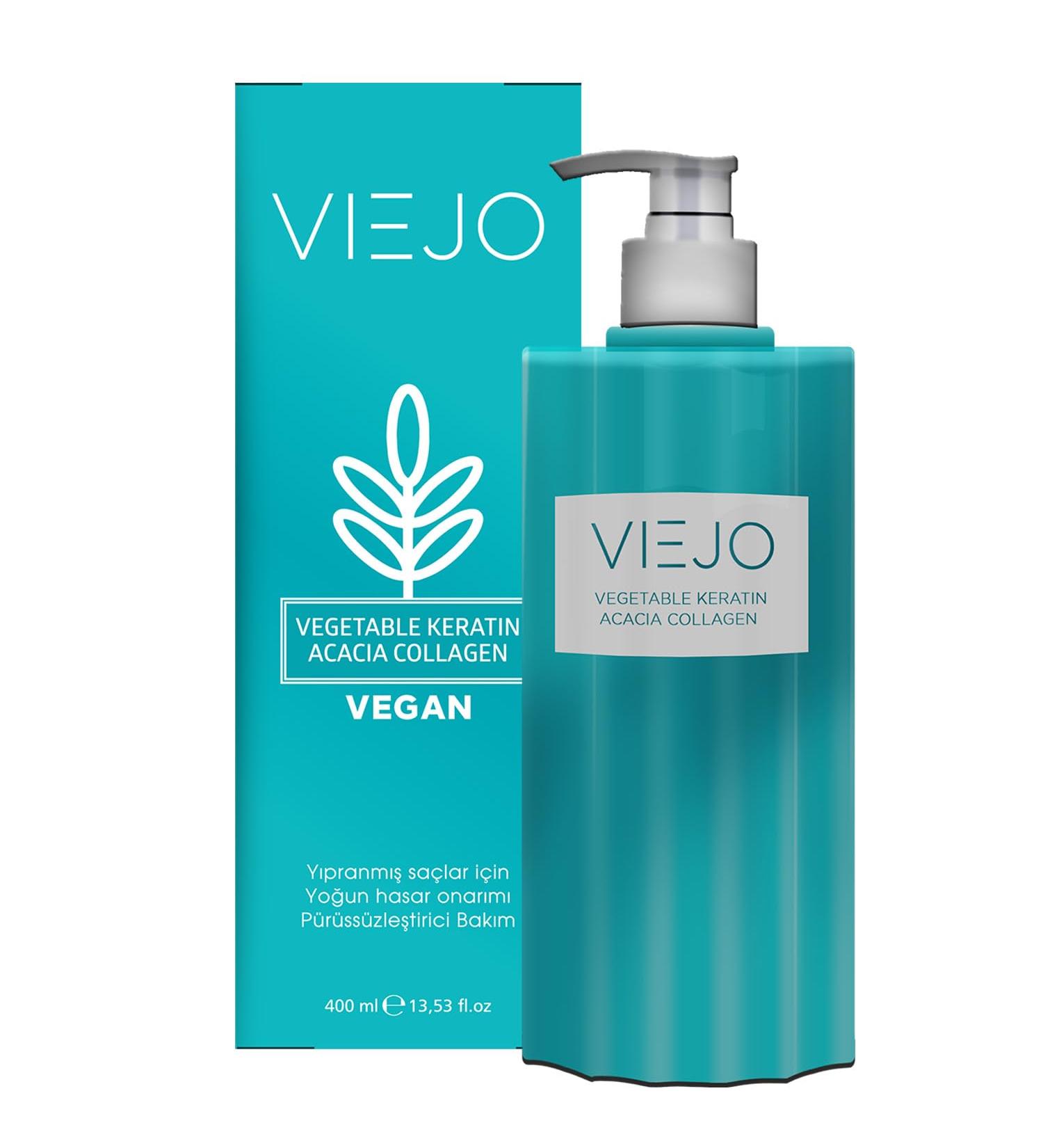 Vegan Hair Keratin with Acacia Collagen - Nourishing Hair Straightening Care for Vitality & Shine | Protect & Repair Hair from Damage - Buy Online on GoSupps.com