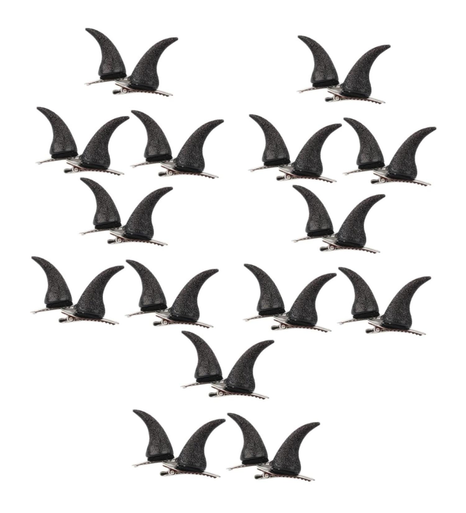 FRCOLOR 15 Pairs Horn Hairpin Infant Clothes Horror Gothic Hairpin Devil Horns Black Devil Horn Hair Accessories Gothic Cosplay Costume Clip Plastic Halloween Men and Women - Buy Online on GoSupps.com