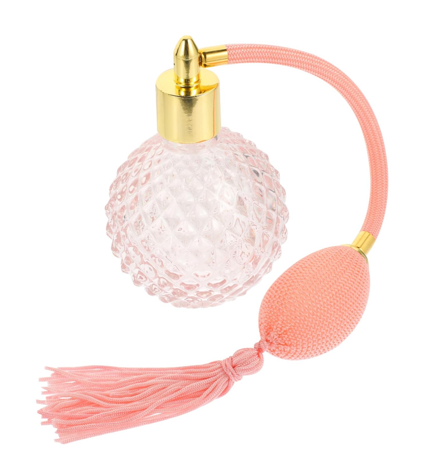 DOITOOL 1pc Air Bag Perfume Bottle Borlas De Maquillaje Clear Spray Bottle Crystals Decor Essential Oil Perfume Mini Tassels Toiletry Atomiser Portable Pink Travel Supplies Glass 100 ml Pink - Buy Online on GoSupps.com