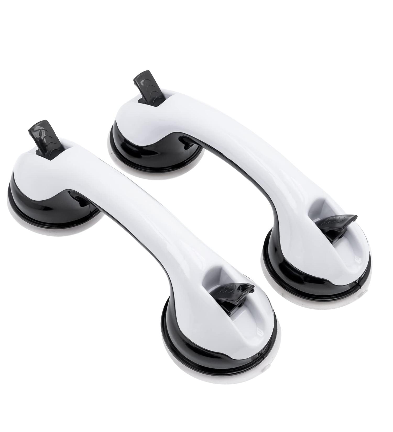 2 Pack Suction Grab Bars Bathroom Balance Bar wit Shower Handle with Strong Hold Suction Cup Safety Suction Cups Assist Bath Handle for Elderly Injury Handicap(12 Inch) - Buy Online on GoSupps.com