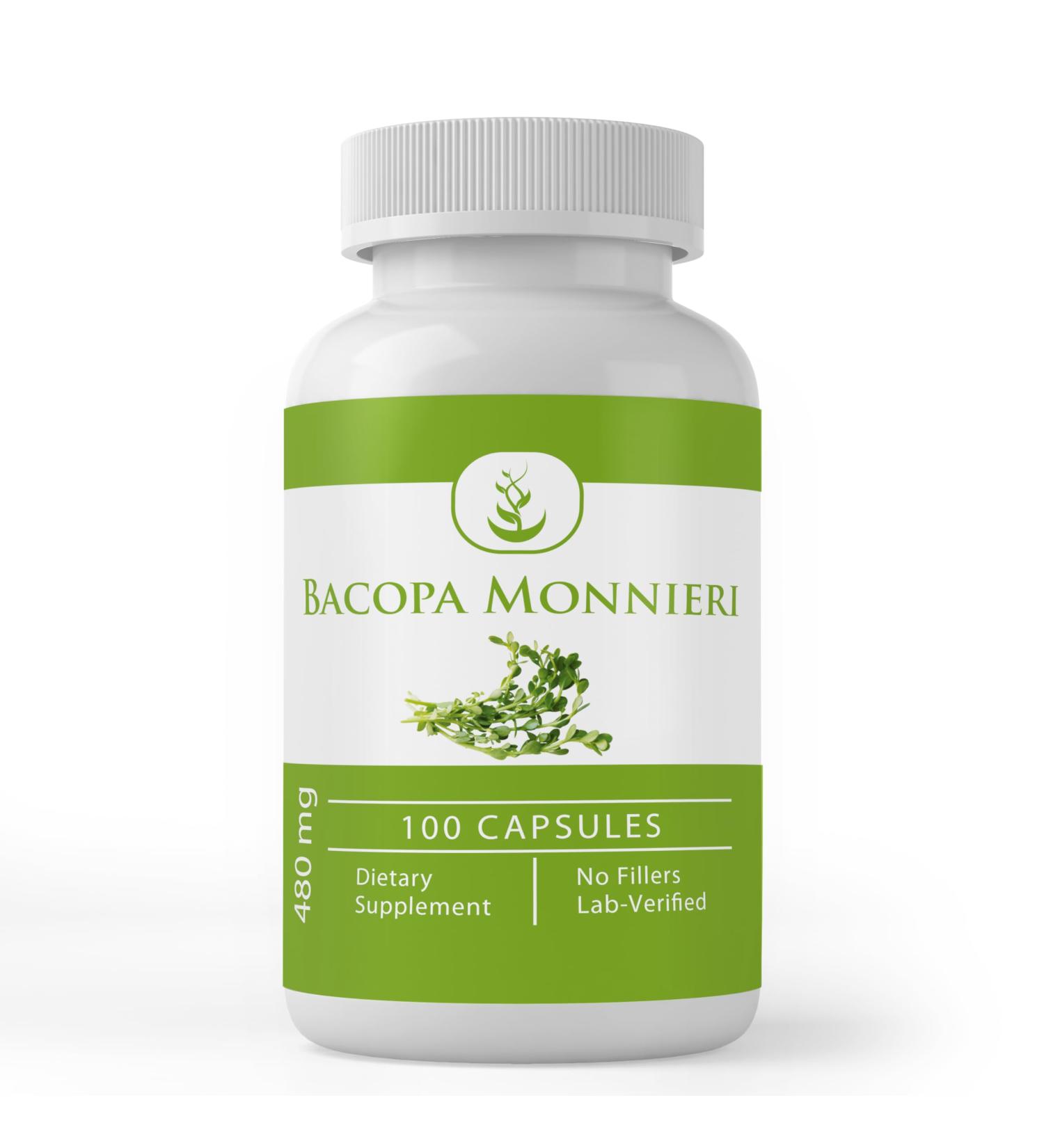 Pure Original Ingredients Bacopa Monnieri (100 Capsules) Always Pure No Additives Or Fillers Lab Verified - Buy Online on GoSupps.com