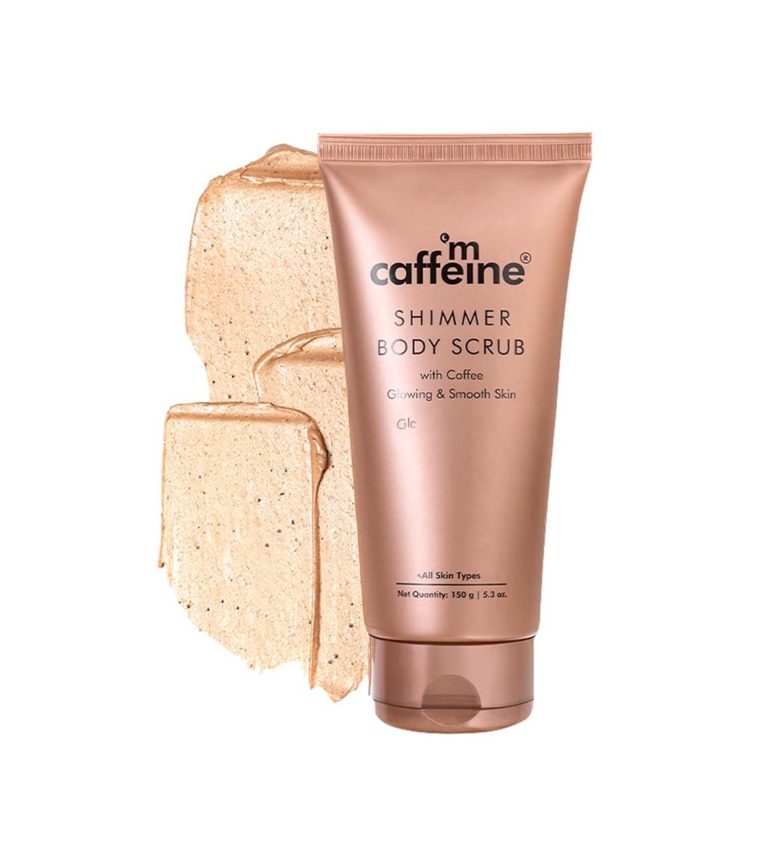 Shimmer Body Scrub with Coffee - Exfoliating Scrub for Smooth & Glowing Skin | Unisex | 150g - Shop Now - Buy Online on GoSupps.com