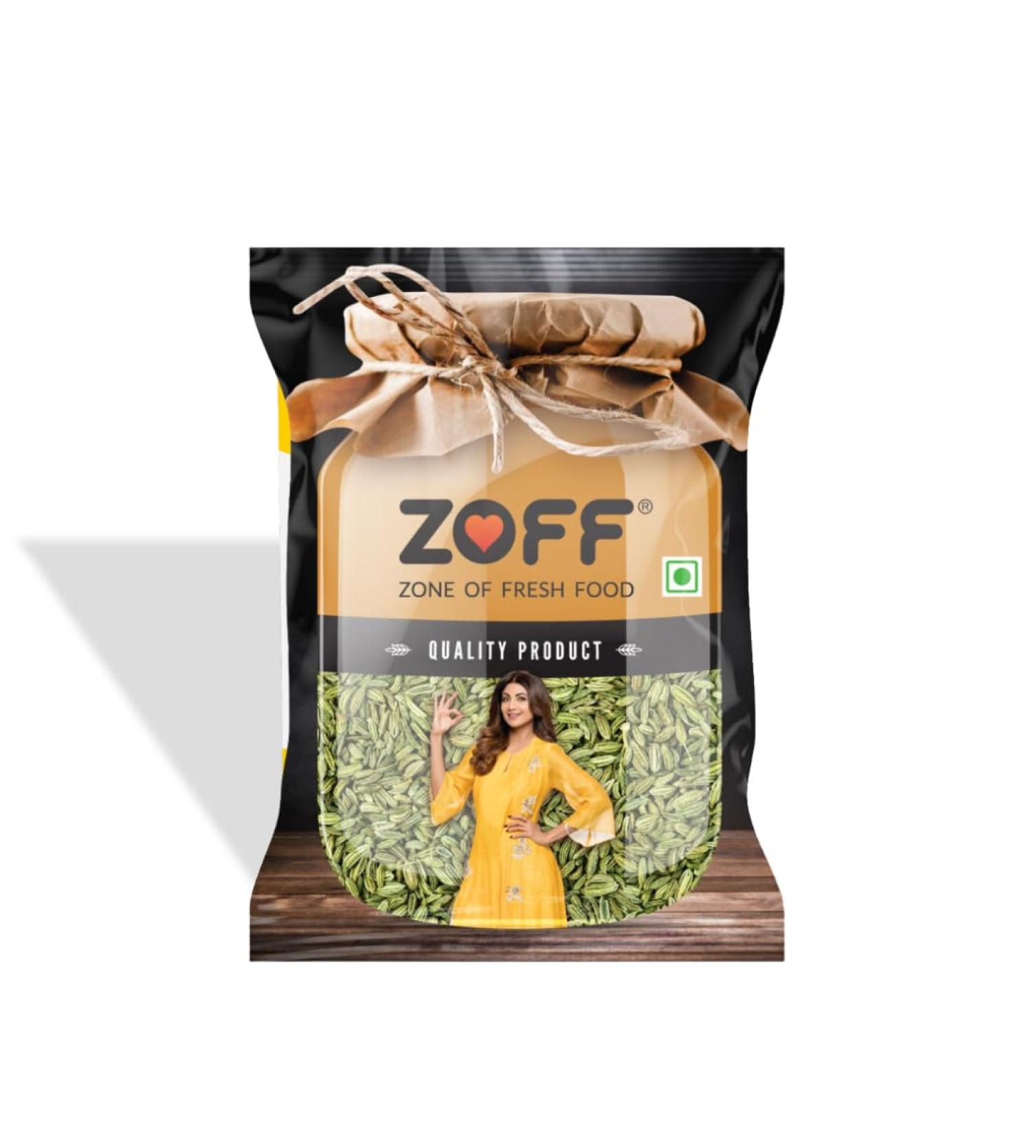 ZOFF Big Fennel Whole(100g / 3.5Oz) | All Natural | Vegan | Indian Origin 100 GM - Buy Online on GoSupps.com