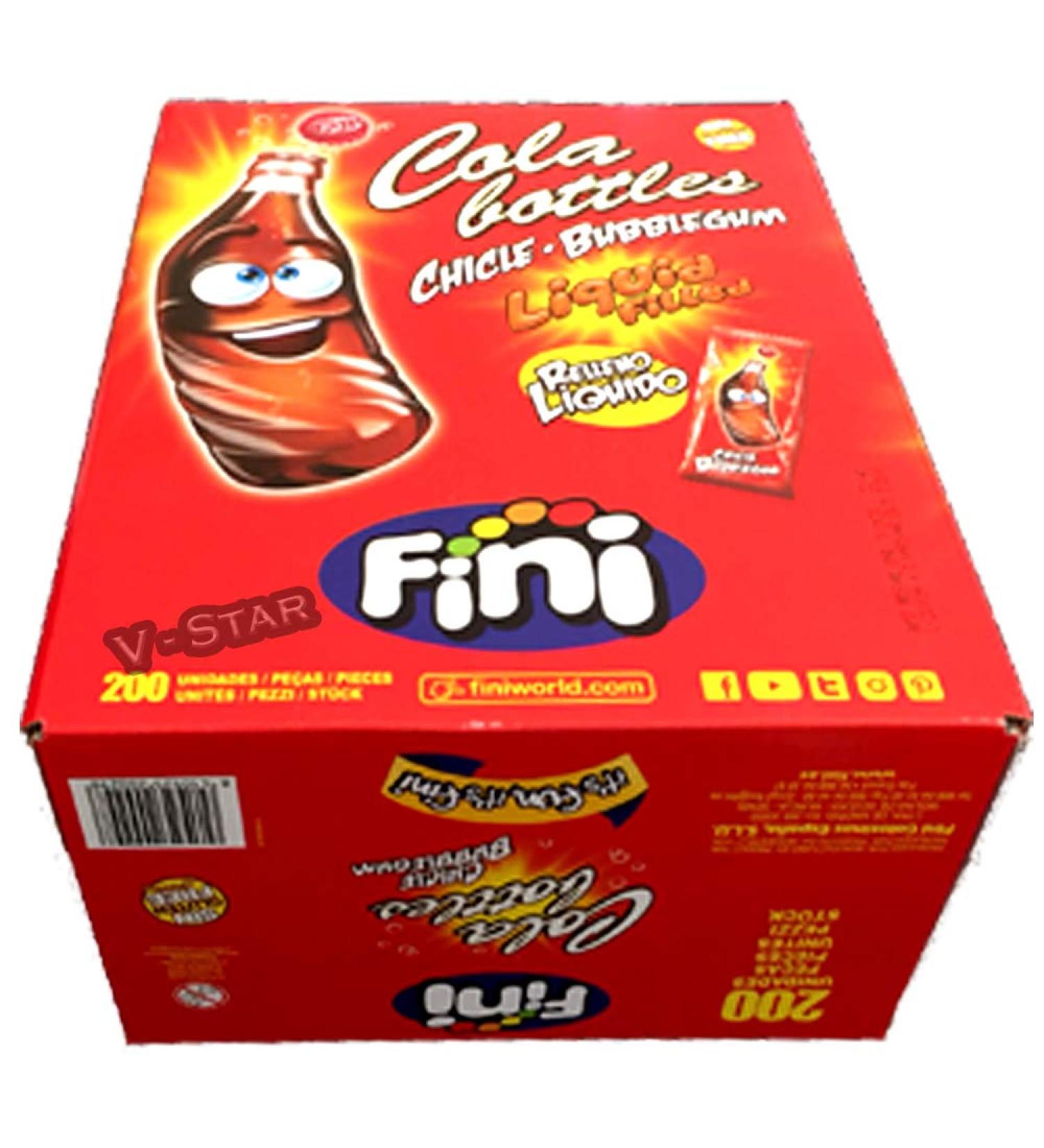 Buy Box Fini Bubblegum Cola Bottles 200s - Sweet Chewing Gum Treat | International Shipping Available - Buy Online on GoSupps.com