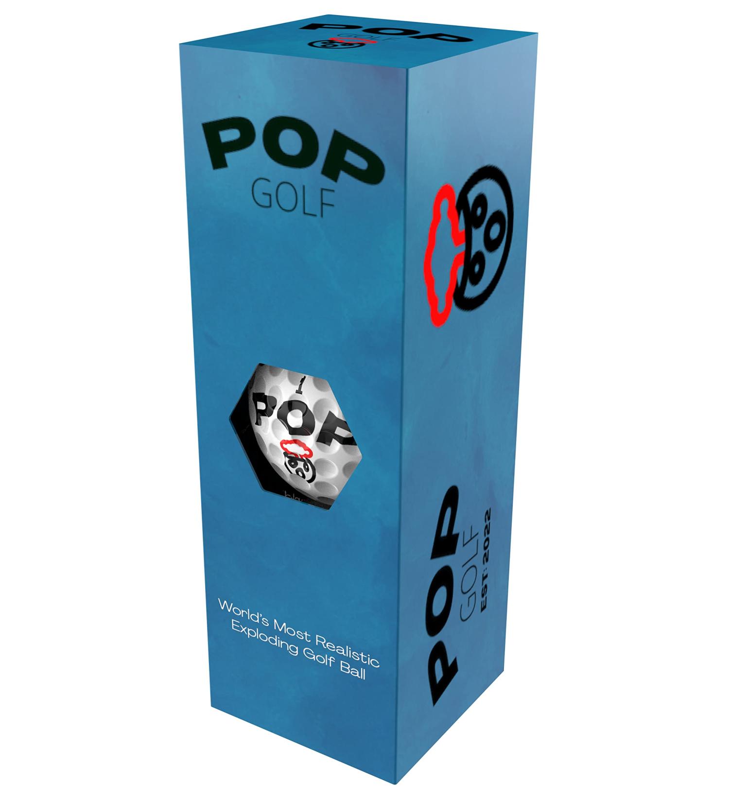POP Golf Realistic Exploding Prank Golf Balls - 3 Pack Sleeve | Fun Golf Gift - Buy Online on GoSupps.com