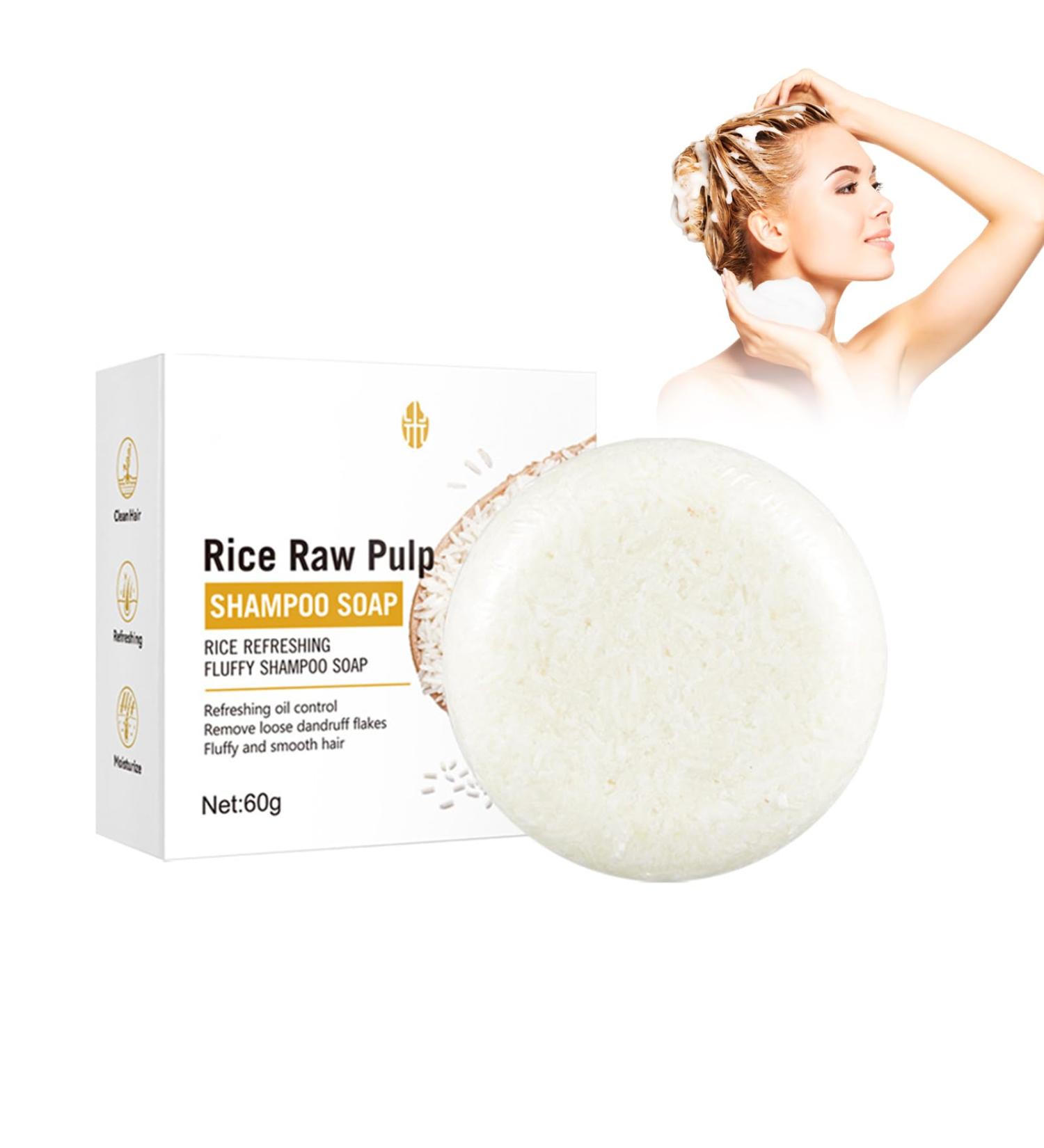Rice Shampooing l'eau de riz apr s-shampoing solide anti-perte de cheveux savon de bar anti-chute pour cheveux clairsem s et perte de cheveux stimule la croissance des cheveux - Buy Online on GoSupps.com