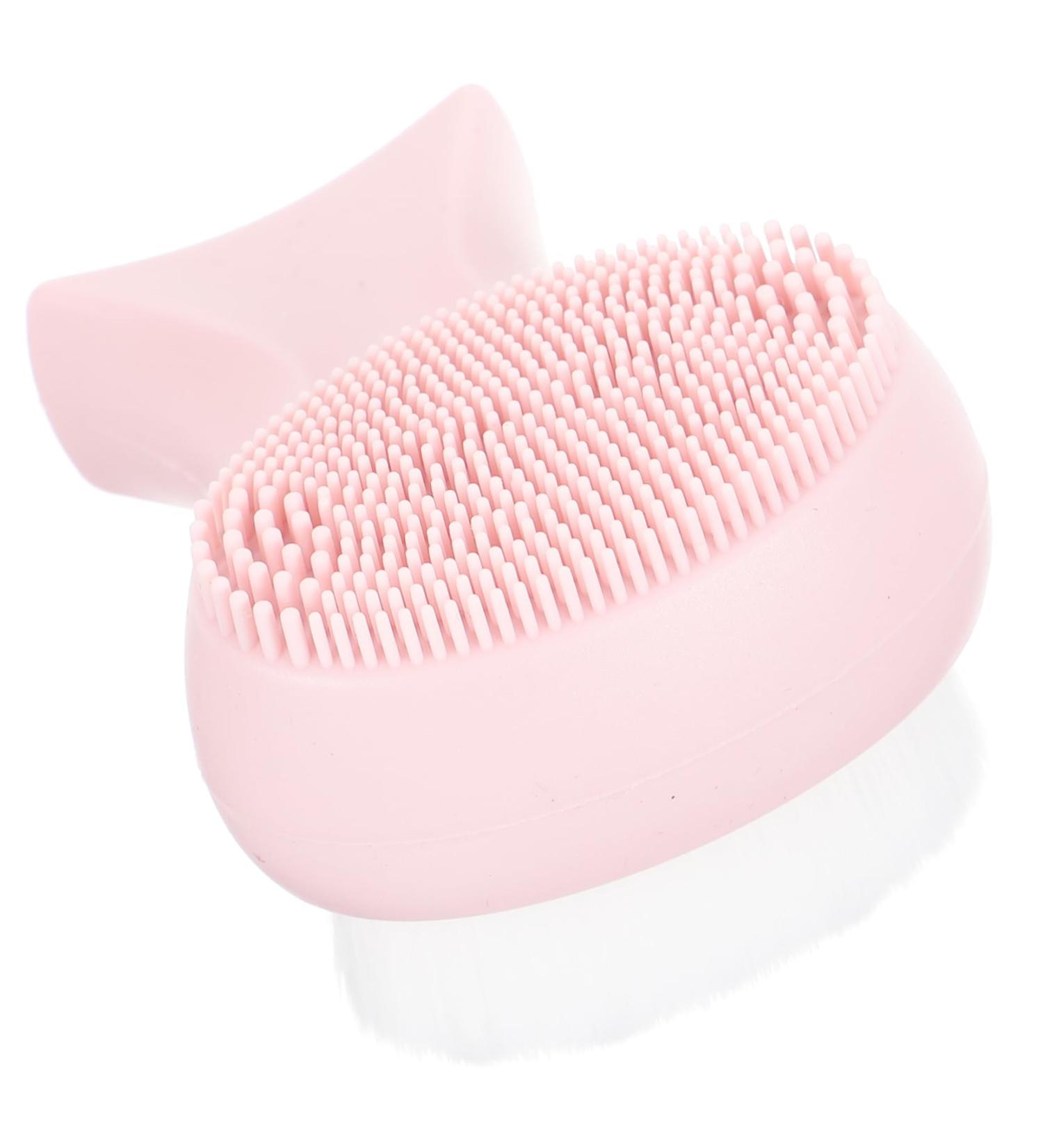 Ipetboom Double-sided Silicone Facial Cleansing Brush Face Facial Scrubber Manual Facial Cleansing Brush Facial Exfoliator Facial Brush Tool Soft Fur Man-made Fiber Plastic - Buy Online on GoSupps.com