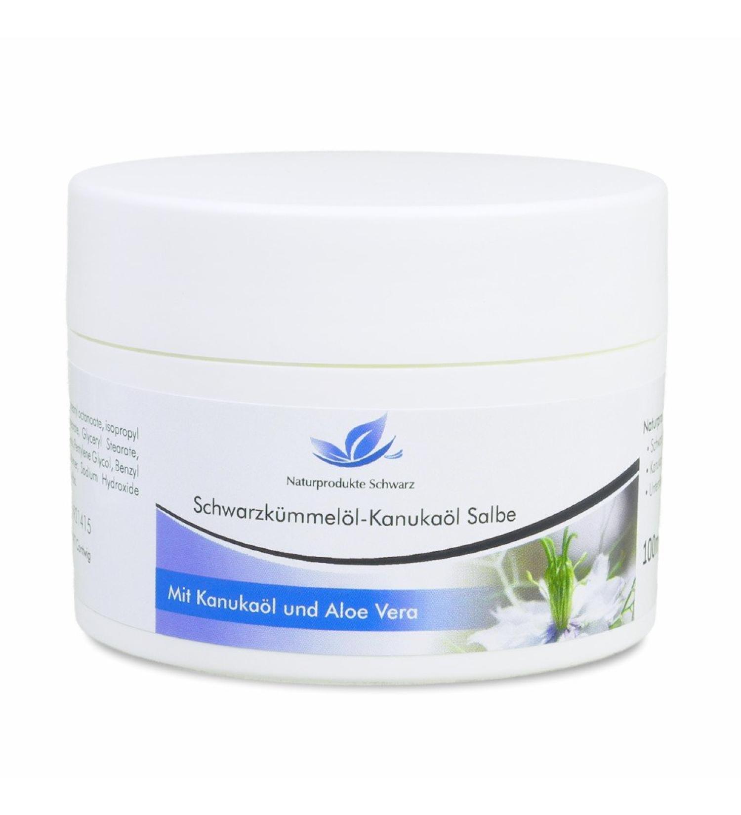 Natural Black Cumin Oil Kanuka Ointment with Aloe Vera - Neurodermatitis Cream for Dry Skin & Itching | 100ml Intensive Care Without Alcohol - Buy Online on GoSupps.com