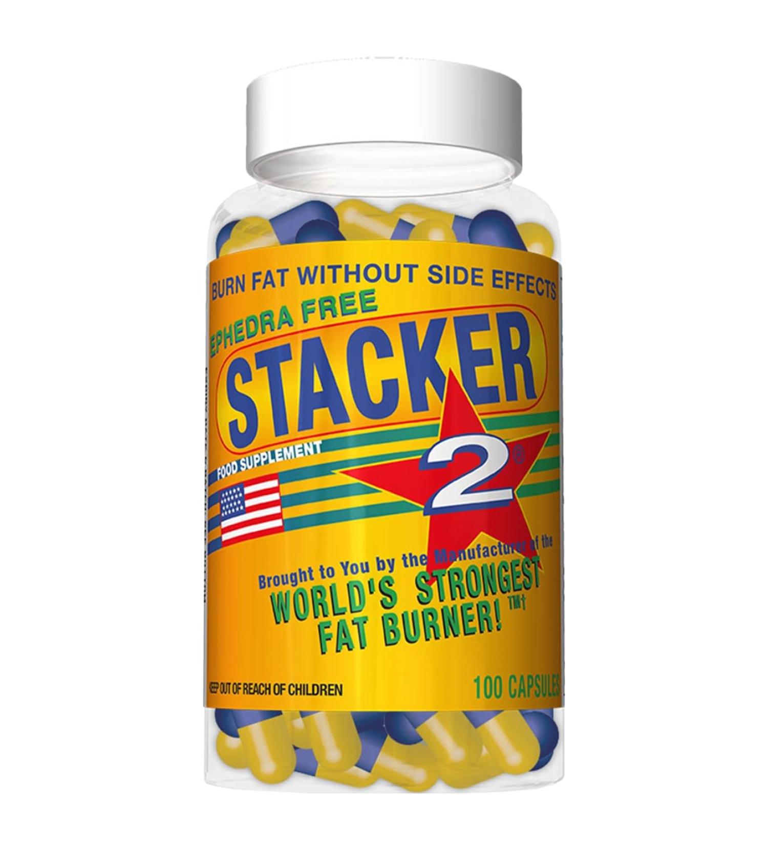 Stacker 2 Fat Burner Capsules Ephedra Free 100-Count Bottle 100 Count (Pack of 1) - Buy Online on GoSupps.com