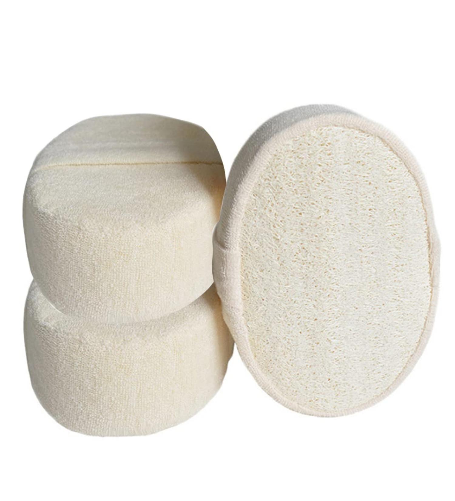 Natural Loofah Sponge Set - 3PCS Bath Shower Ball & Massage Brush for Optimal Exfoliation | Eco-Friendly & International Shipping - Buy Online on GoSupps.com