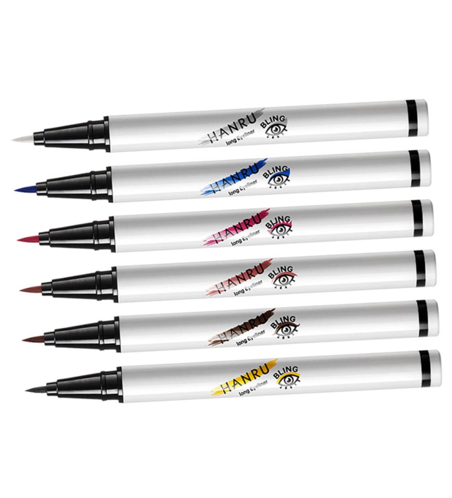 Ipetboom 6pcs Red Eyeliner Pencil Makeup Eye Liners Make up Girls Liquid Eyeliner Cosmetic Lasting Template - Buy Online on GoSupps.com