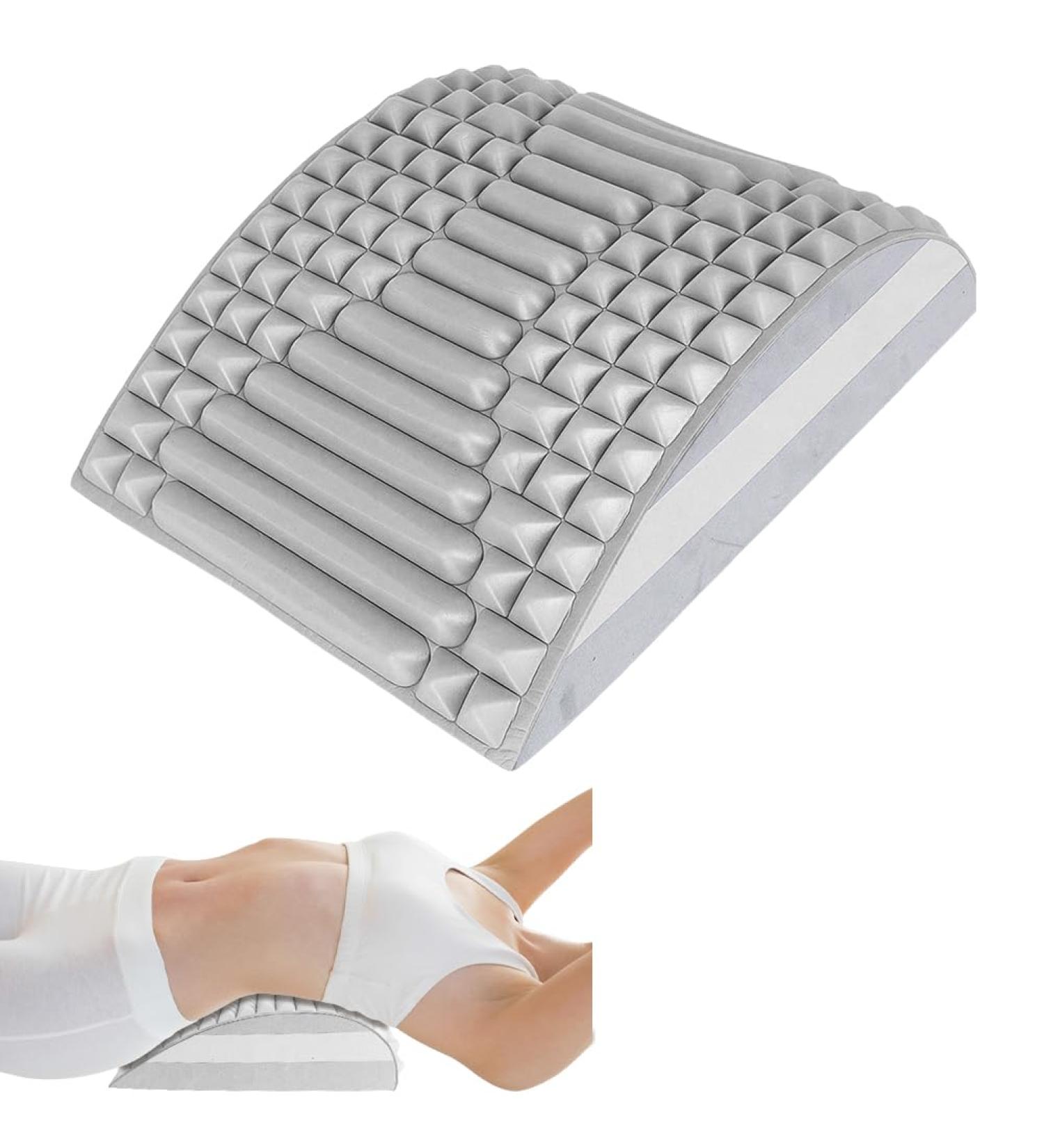 Back & Neck Extensor Device | 2-in-1 Back Trainer & Massager for Alignment & Relaxation - Gray - Buy Online on GoSupps.com